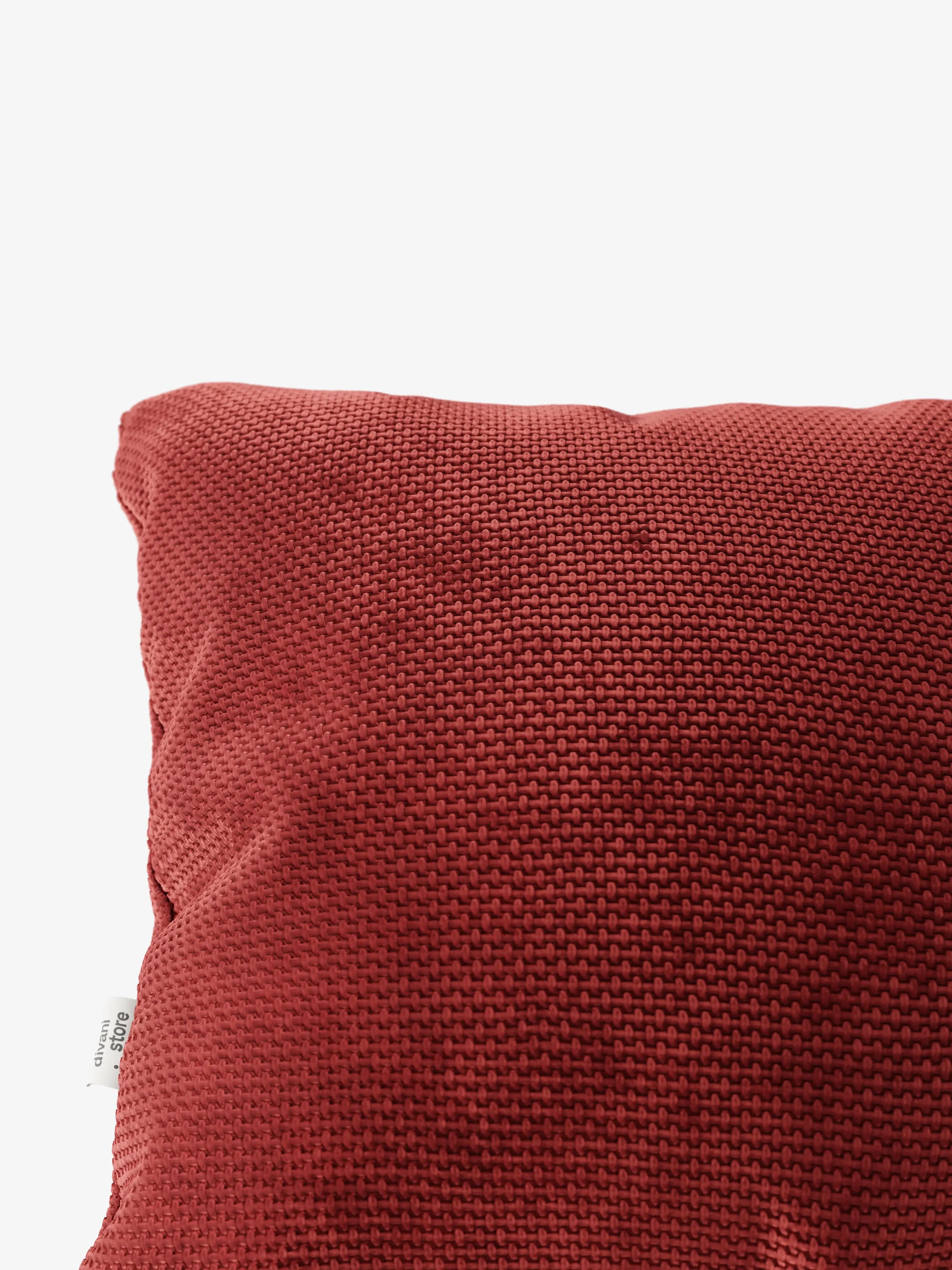 Aston Decorative square padded cushion 45x45 in water-repellent chenille fabric
