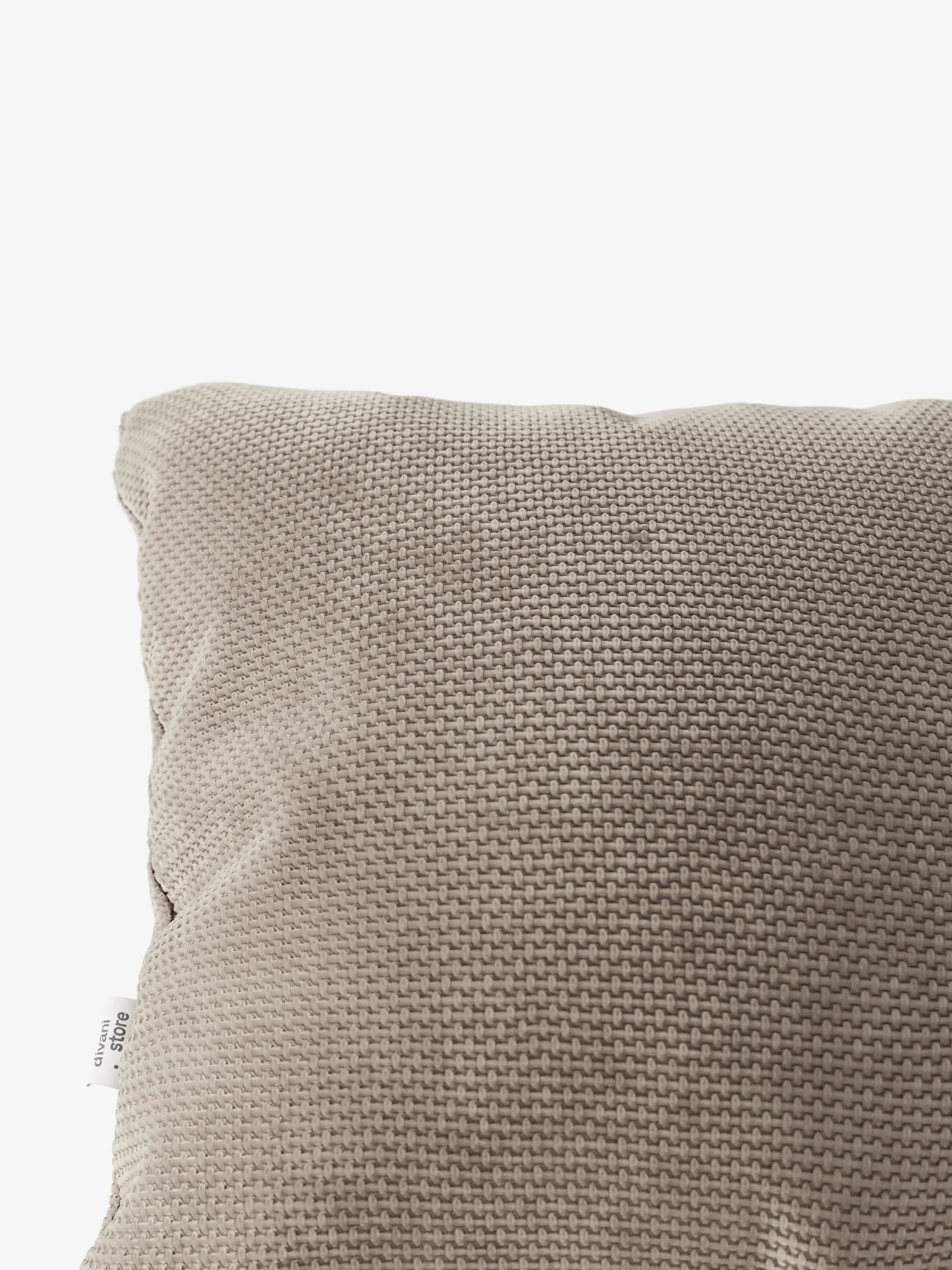 Aston Decorative square padded cushion 45x45 in water-repellent chenille fabric