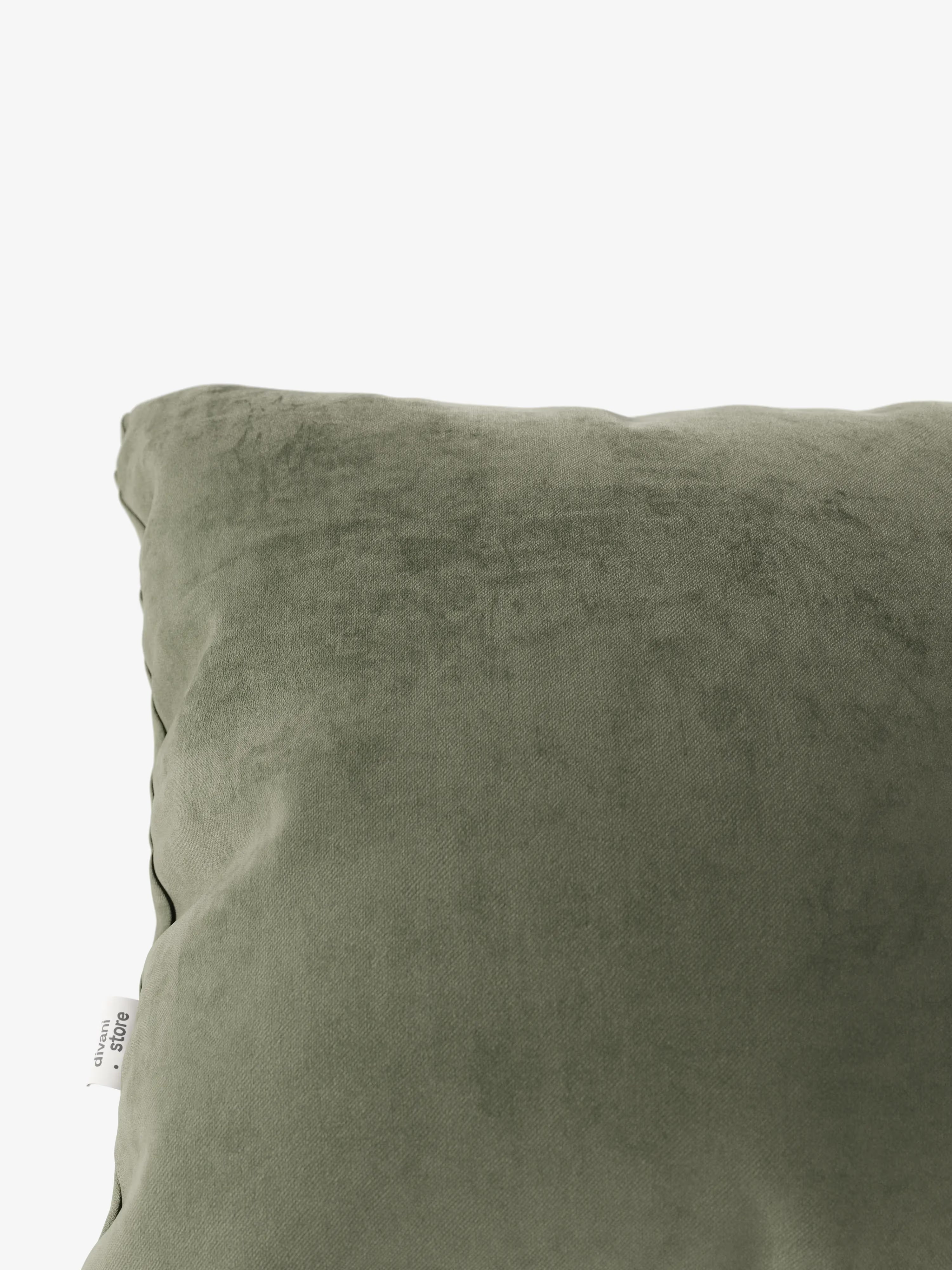 Gioiello Cuscino imbottito decorativo quadrato 45x45 cm in velluto elegante soft touch smacchiabile