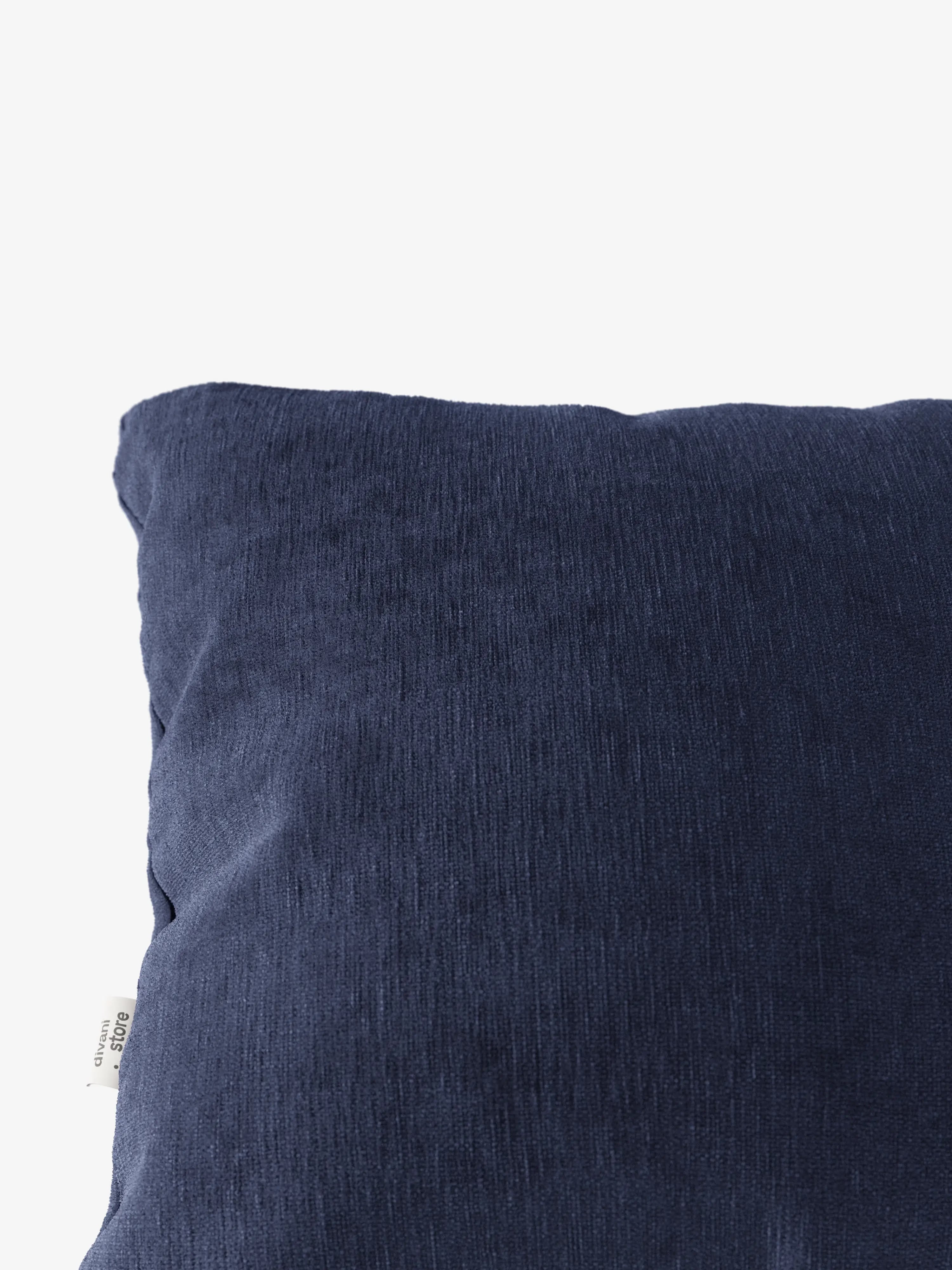 Bolero decorative square padded cushion 45x45 cm in stain-resistant velvet-effect fabric