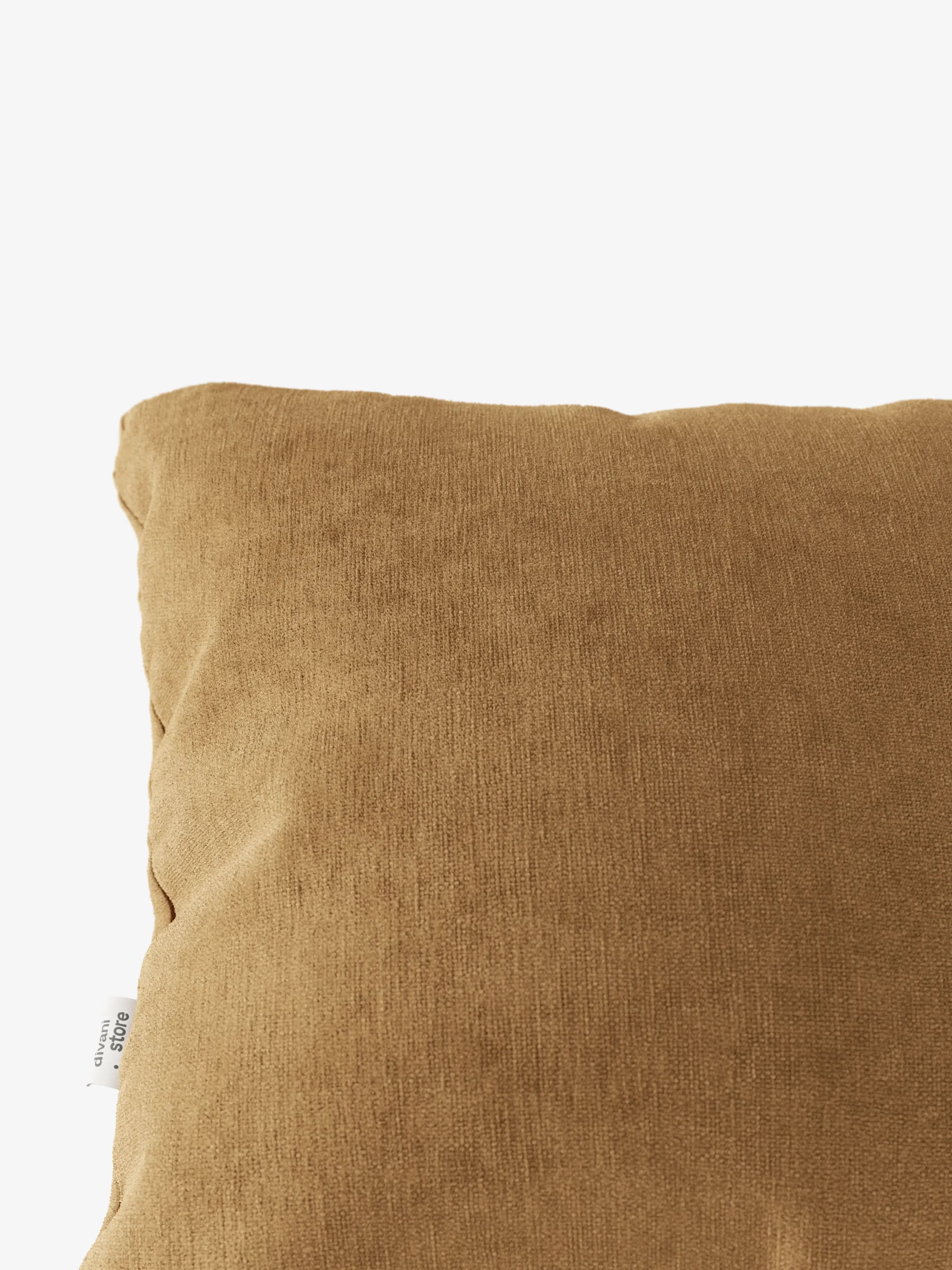 Bolero decorative square padded cushion 45x45 cm in stain-resistant velvet-effect fabric