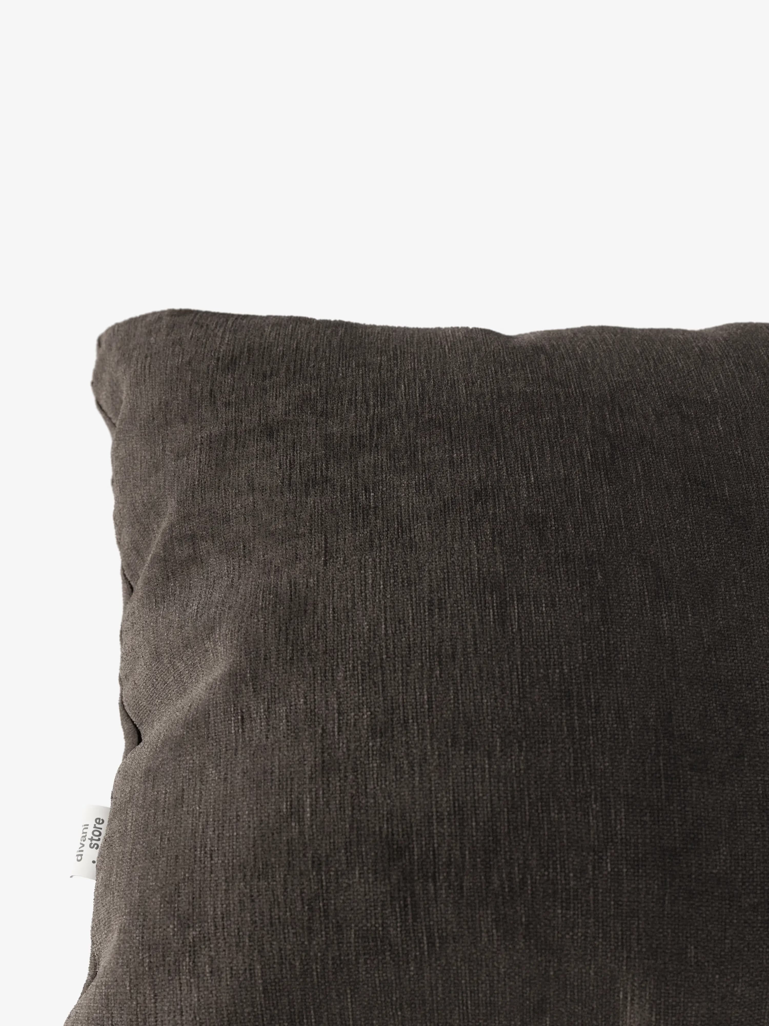 Bolero decorative square padded cushion 45x45 cm in stain-resistant velvet-effect fabric
