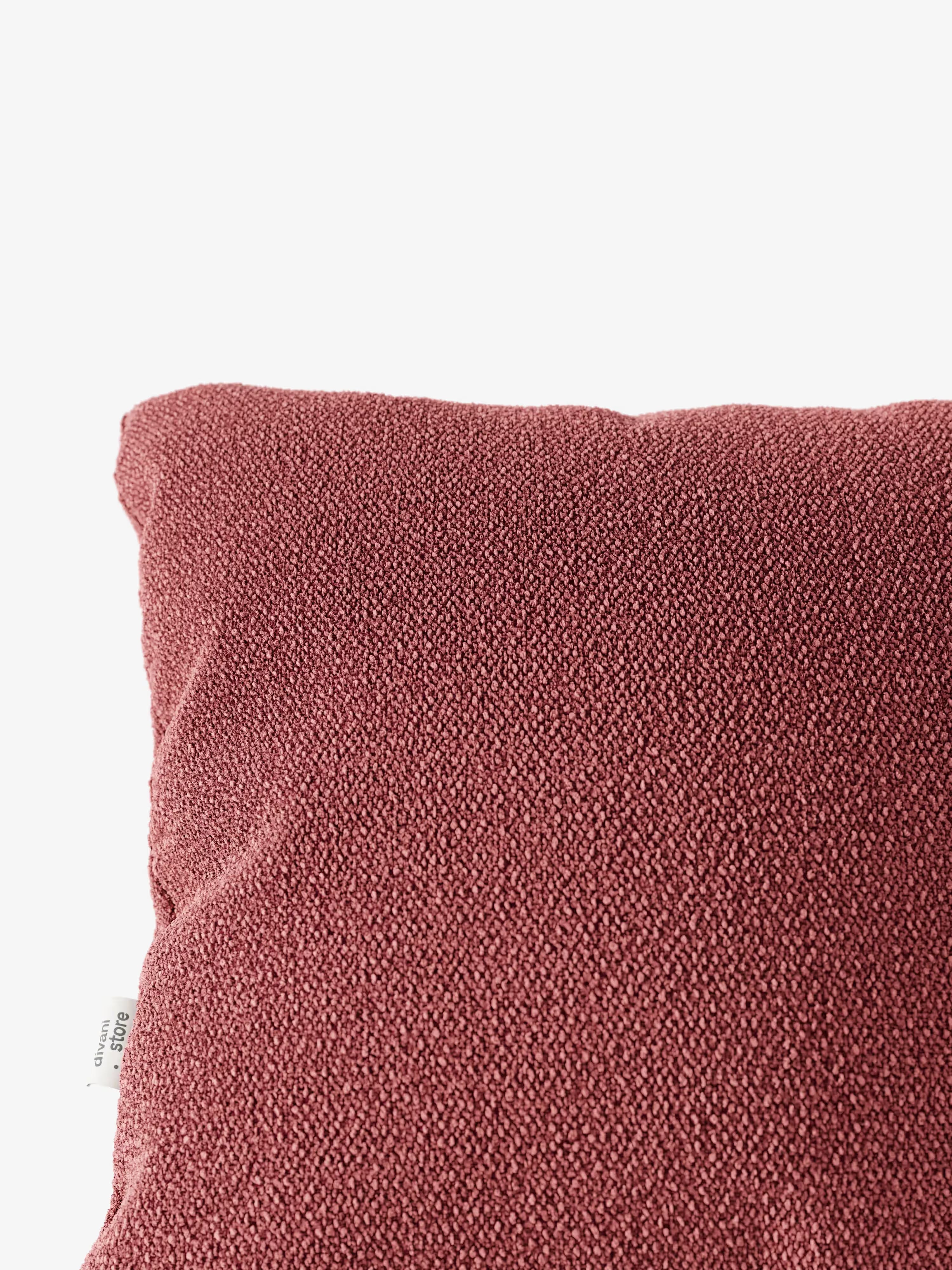 Lambada decorative square padded cushion 45x45 cm in stain-resistant cotton-effect fabric