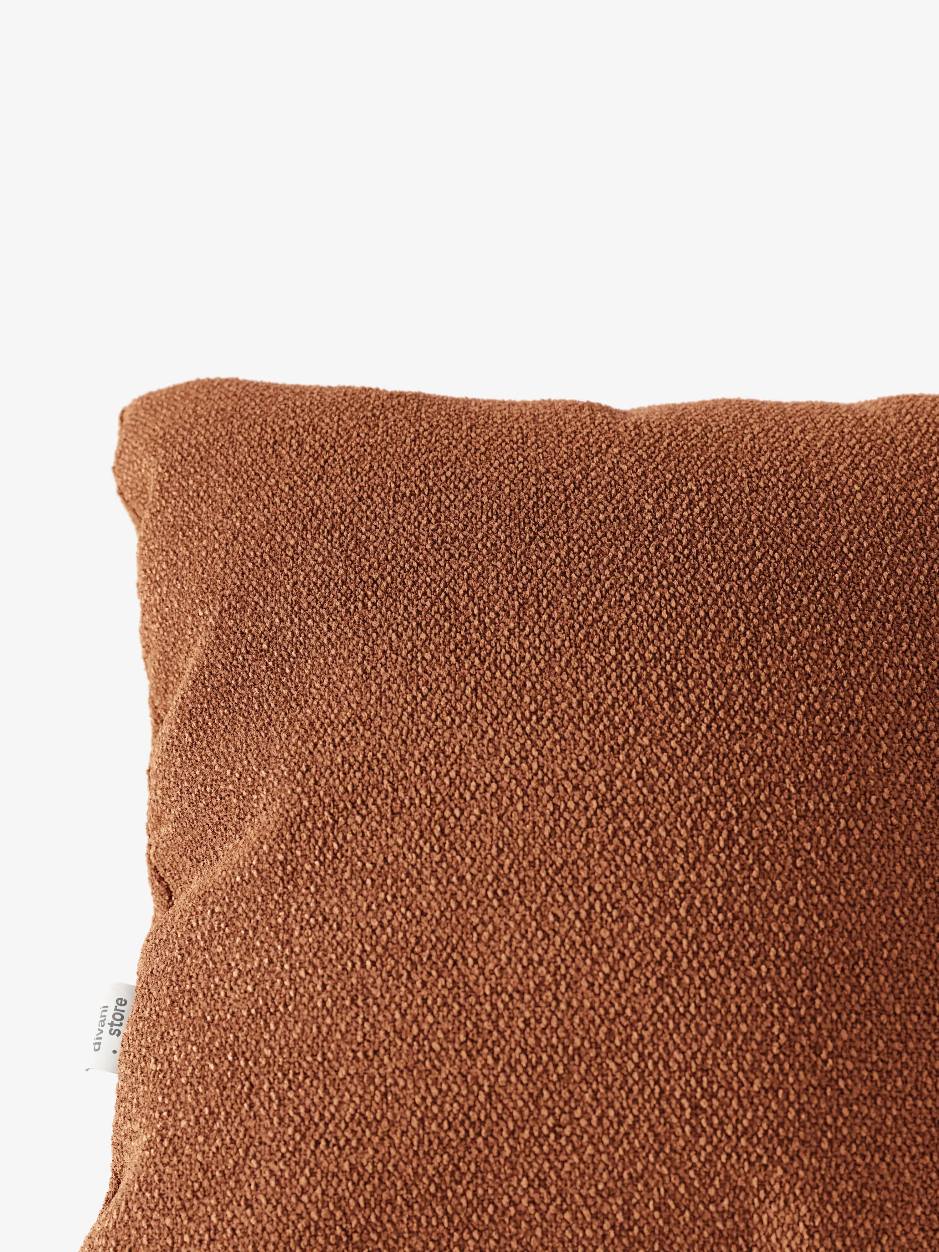 Lambada decorative square padded cushion 45x45 cm in stain-resistant cotton-effect fabric