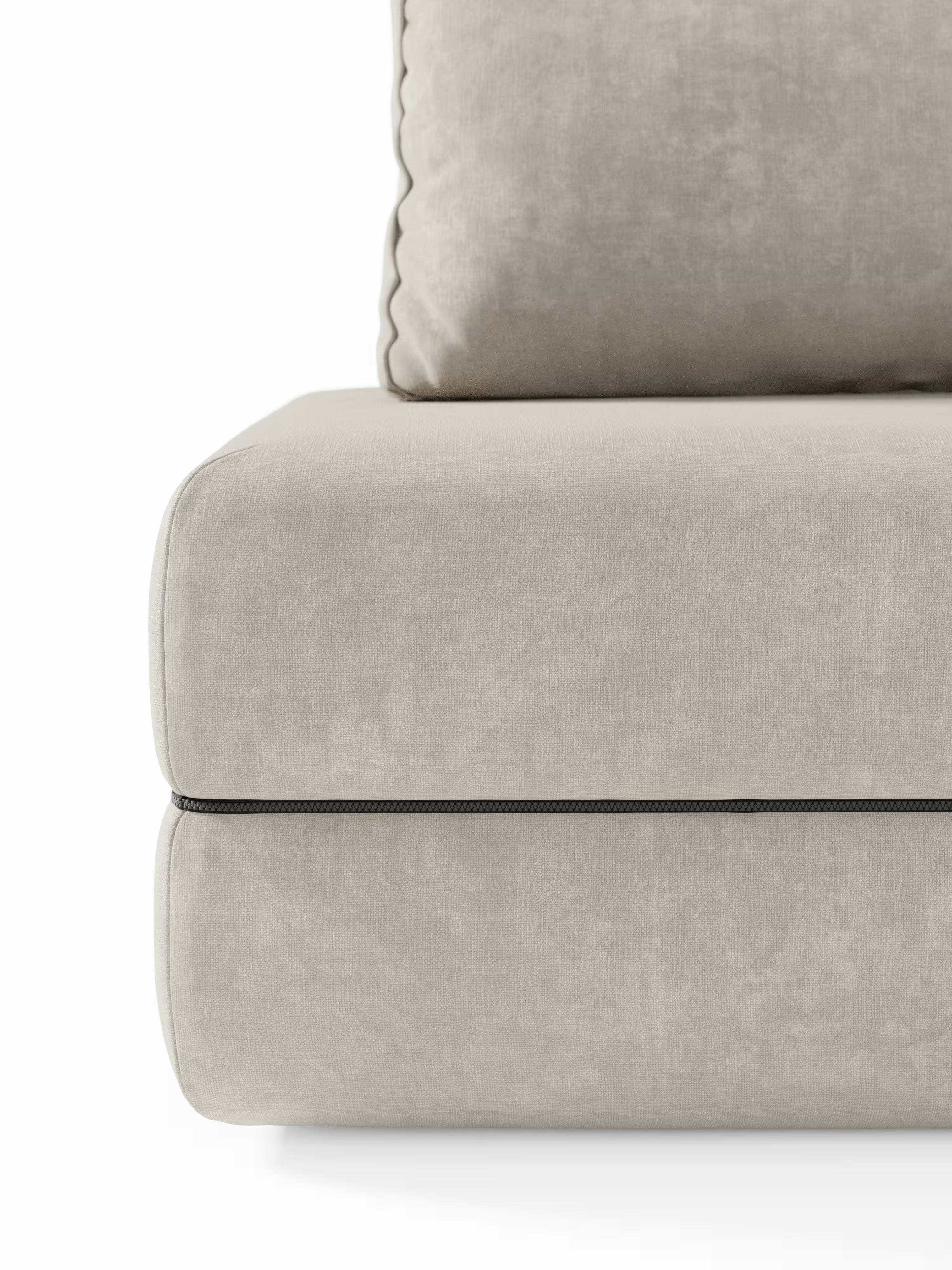 Rift Divano letto matrimoniale 3 posti moderno in tessuto smacchiabile – materasso 22 cm memory e schienali mobili