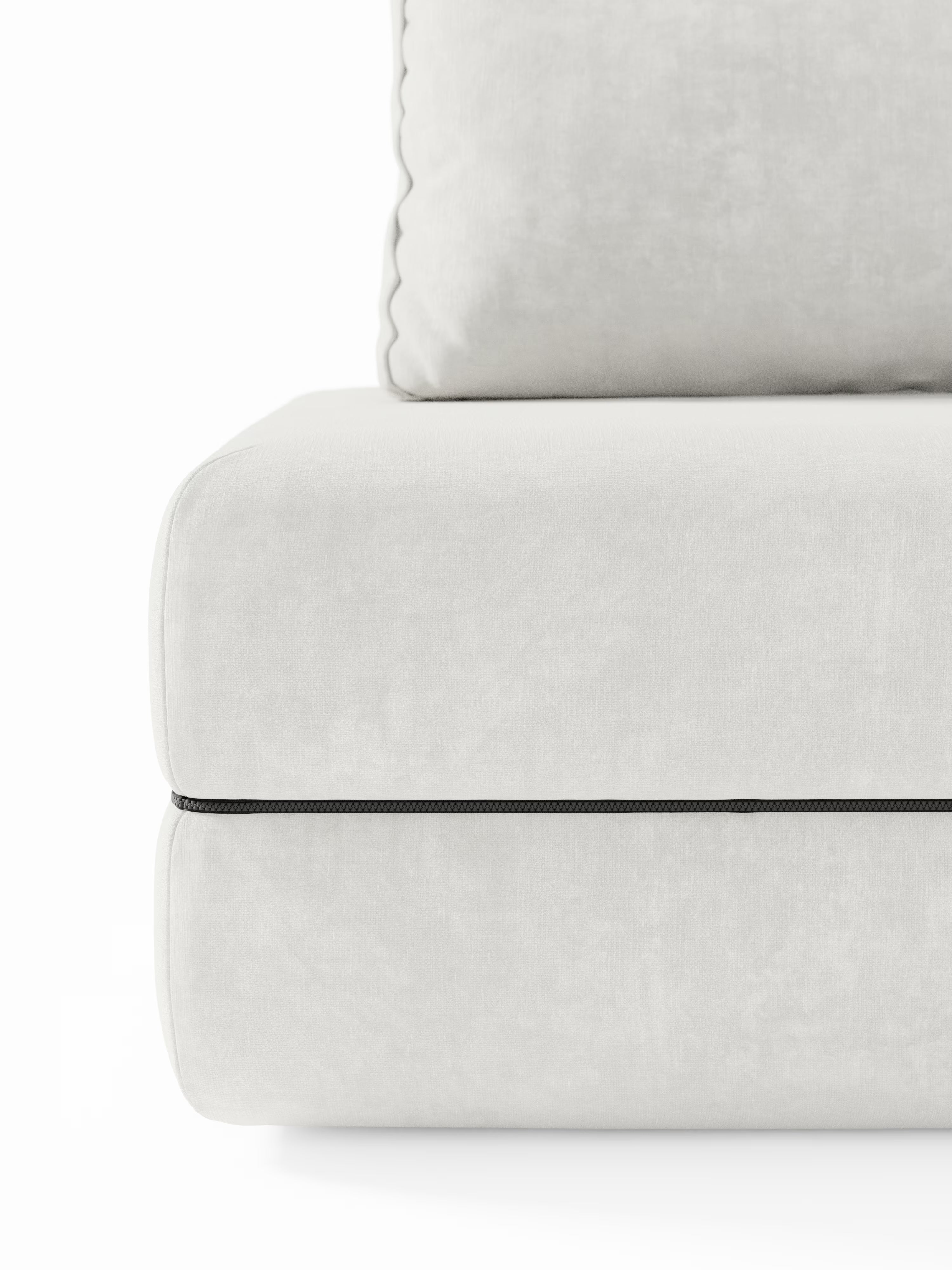 Rift Divano letto matrimoniale 3 posti moderno in tessuto smacchiabile – materasso 22 cm memory e schienali mobili