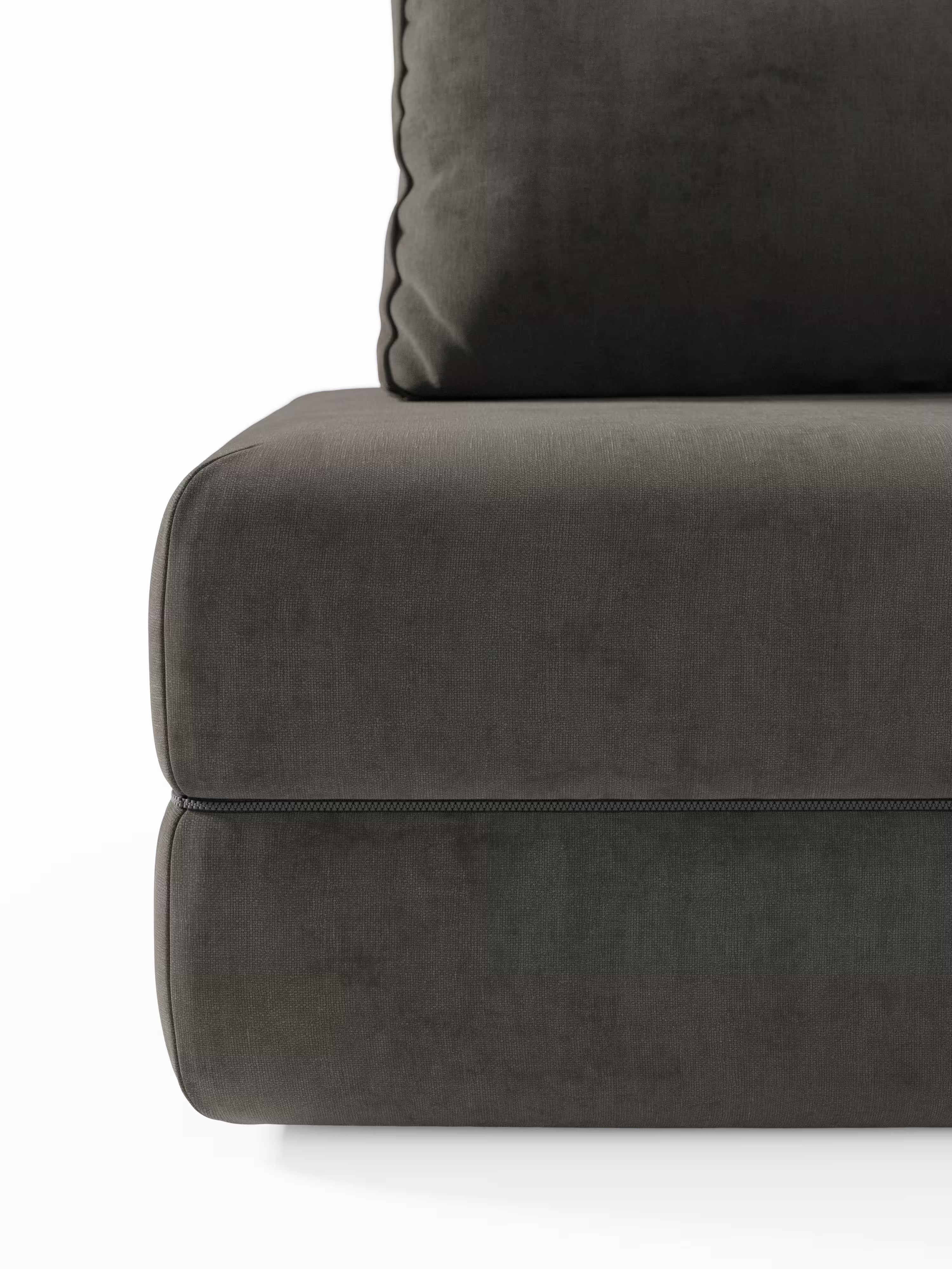 Rift Divano letto matrimoniale 3 posti moderno in tessuto smacchiabile – materasso 22 cm memory e schienali mobili