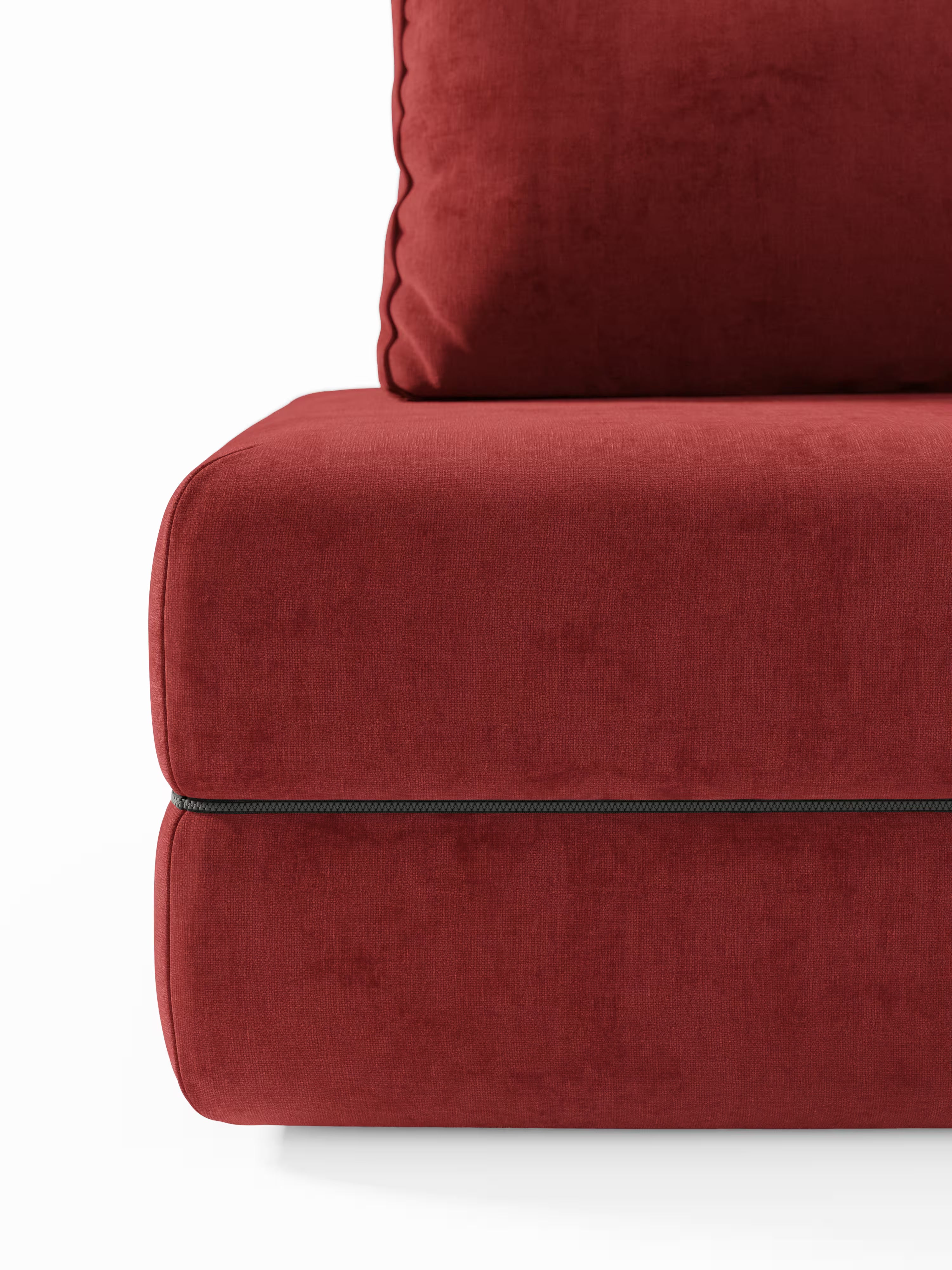 Rift Divano letto matrimoniale 3 posti moderno in tessuto smacchiabile – materasso 22 cm memory e schienali mobili