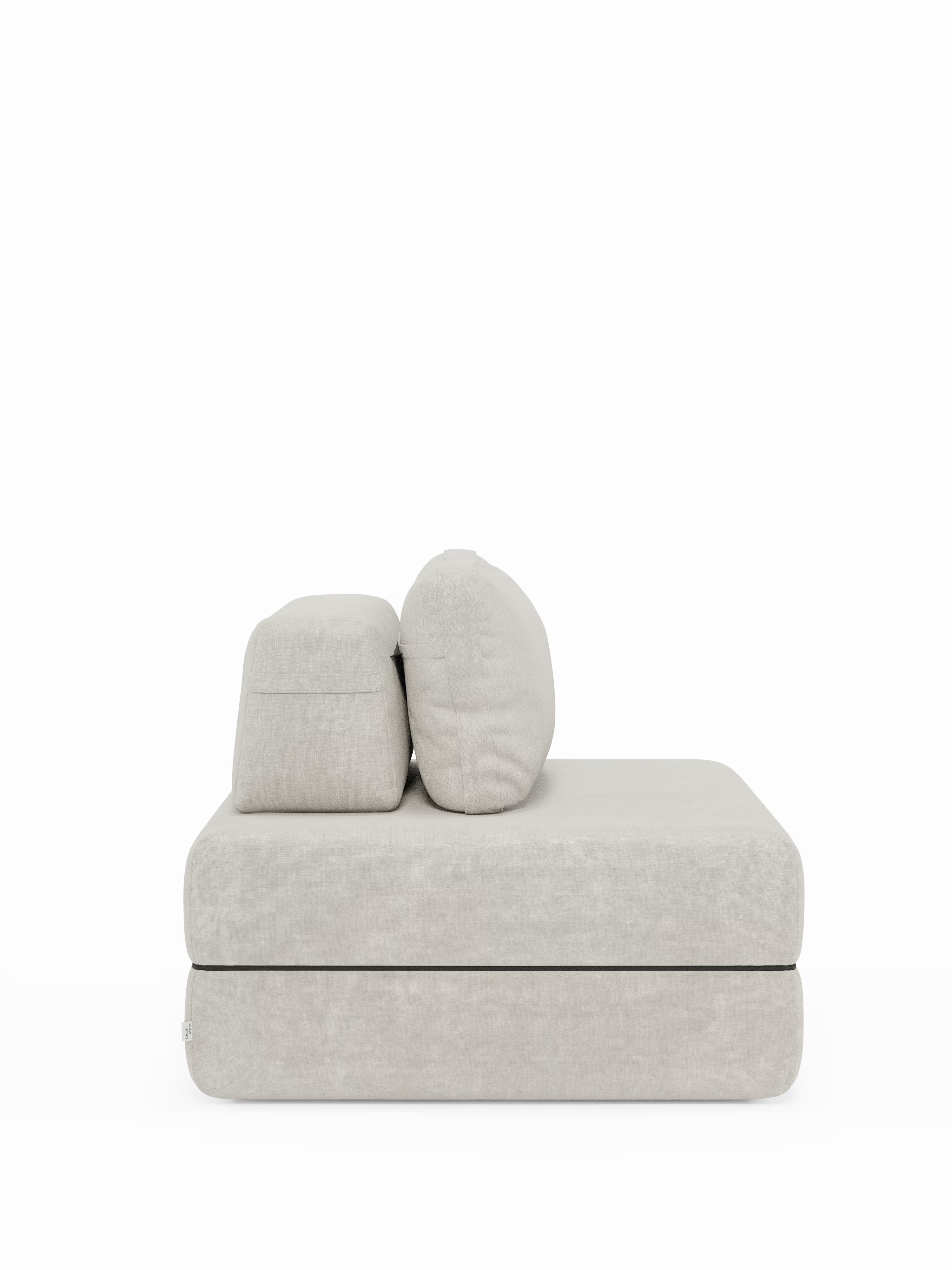 Rift Poltrona letto moderna in tessuto smacchiabile – materasso 22 cm con memory e schienale mobile