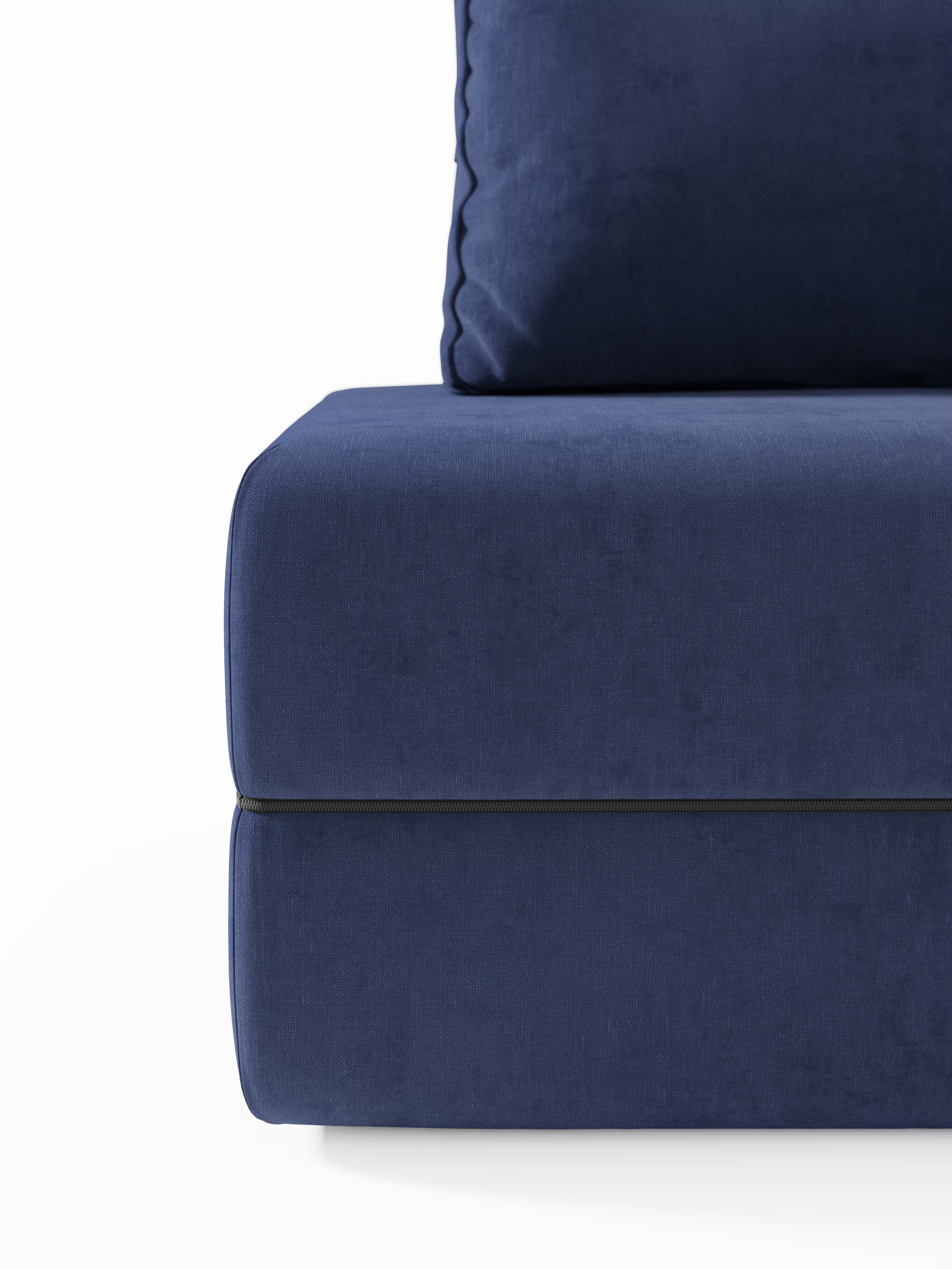 Rift Poltrona letto moderna in tessuto smacchiabile – materasso 22 cm con memory e schienale mobile