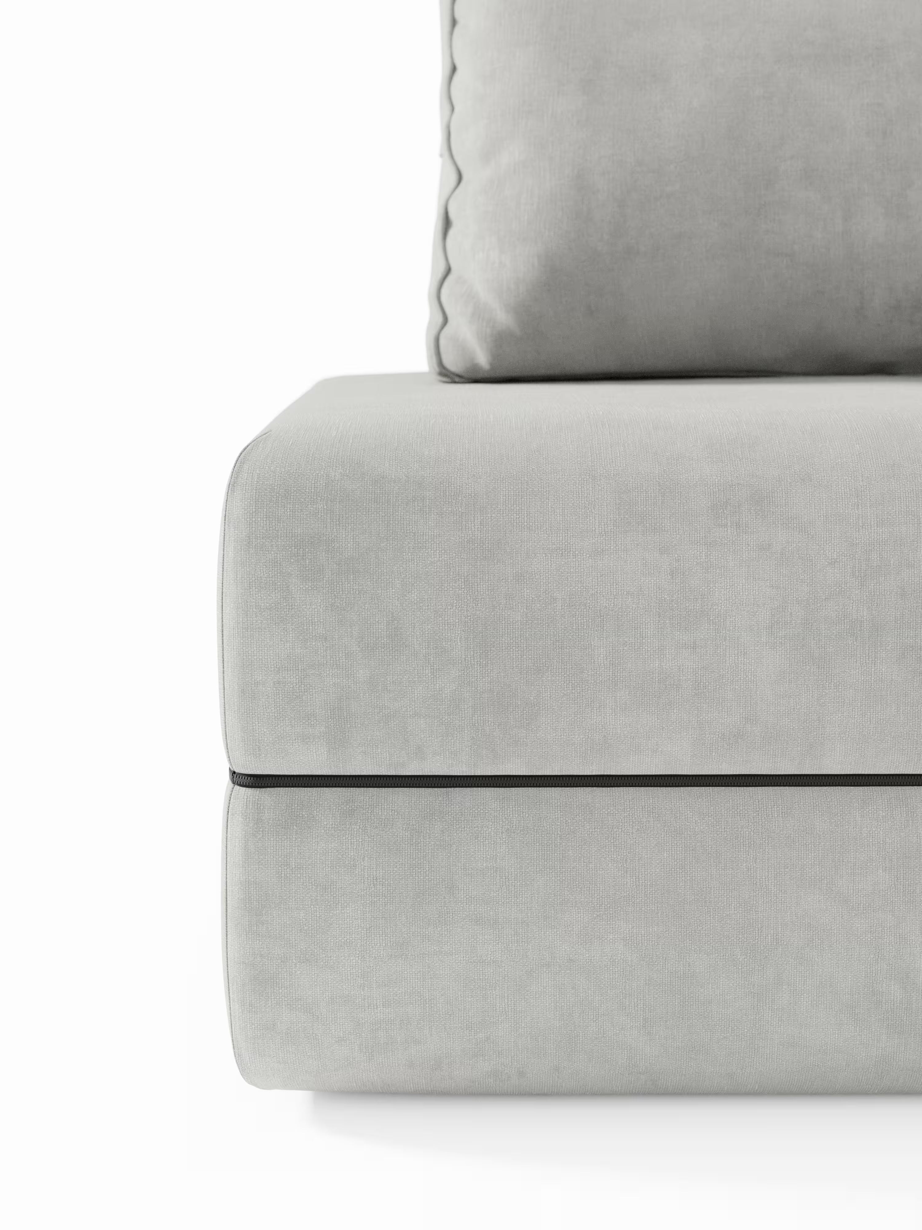 Rift Poltrona letto moderna in tessuto smacchiabile – materasso 22 cm con memory e schienale mobile