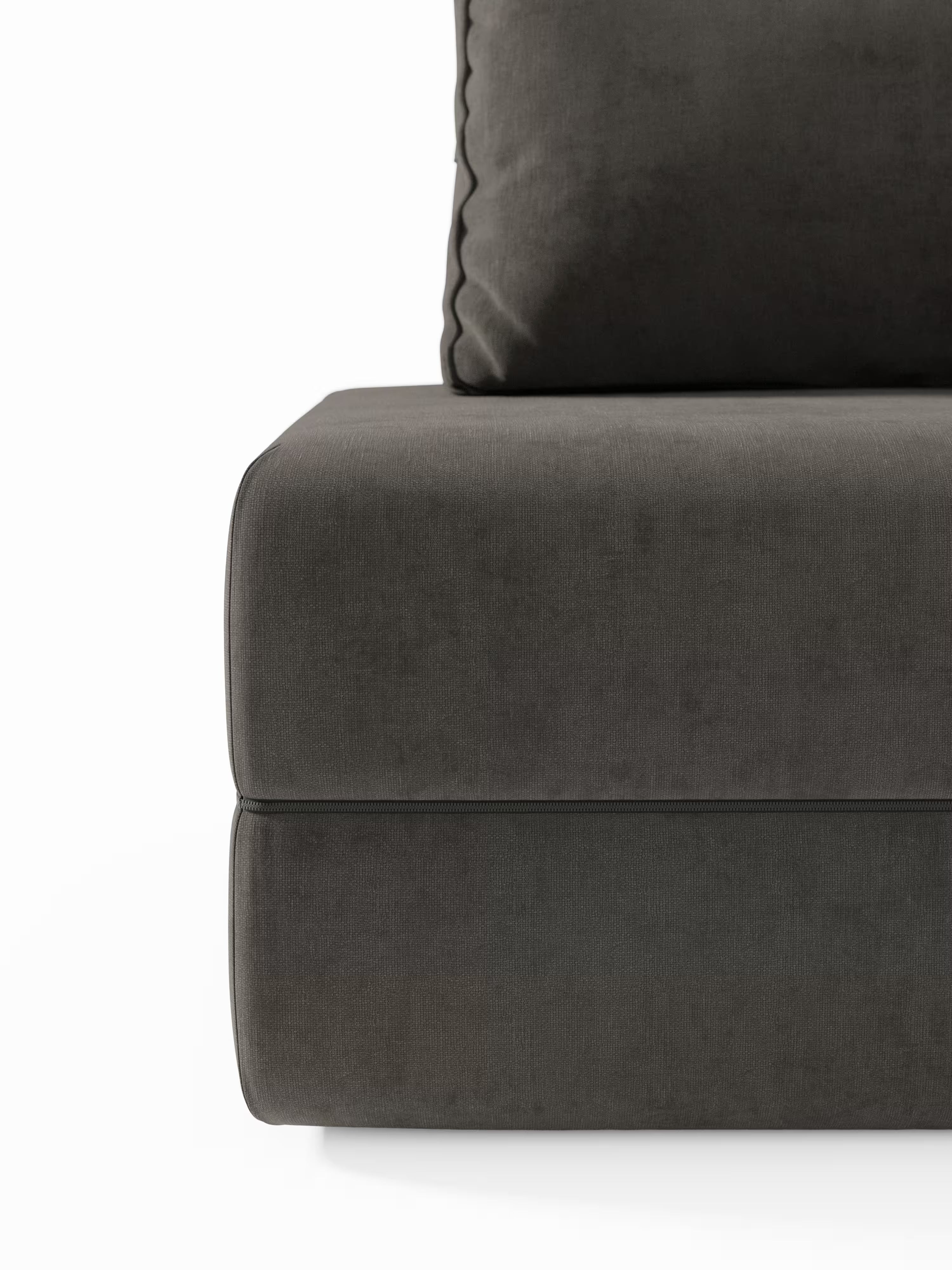 Rift Poltrona letto moderna in tessuto smacchiabile – materasso 22 cm con memory e schienale mobile