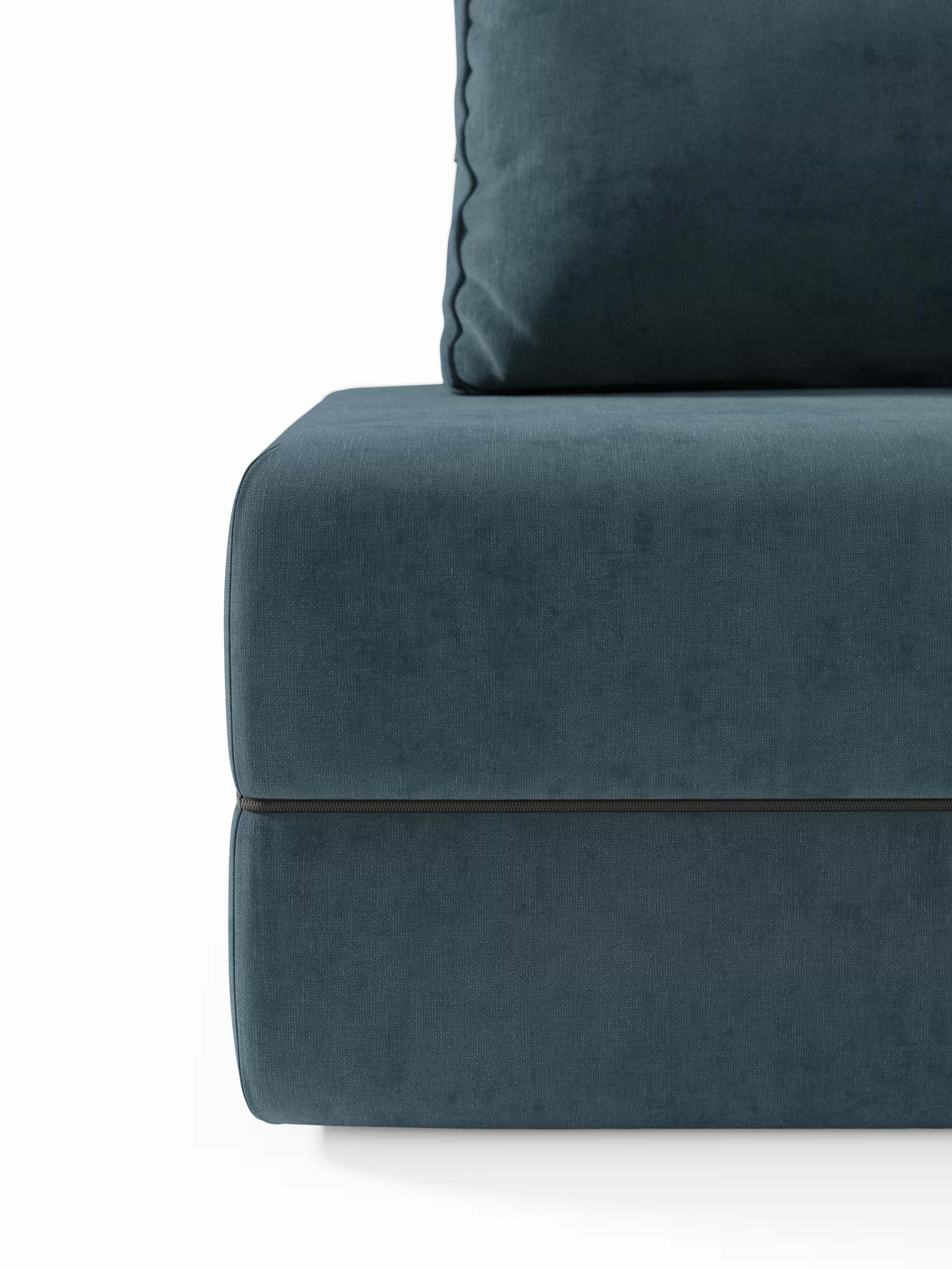 Rift Poltrona letto moderna in tessuto smacchiabile – materasso 22 cm con memory e schienale mobile