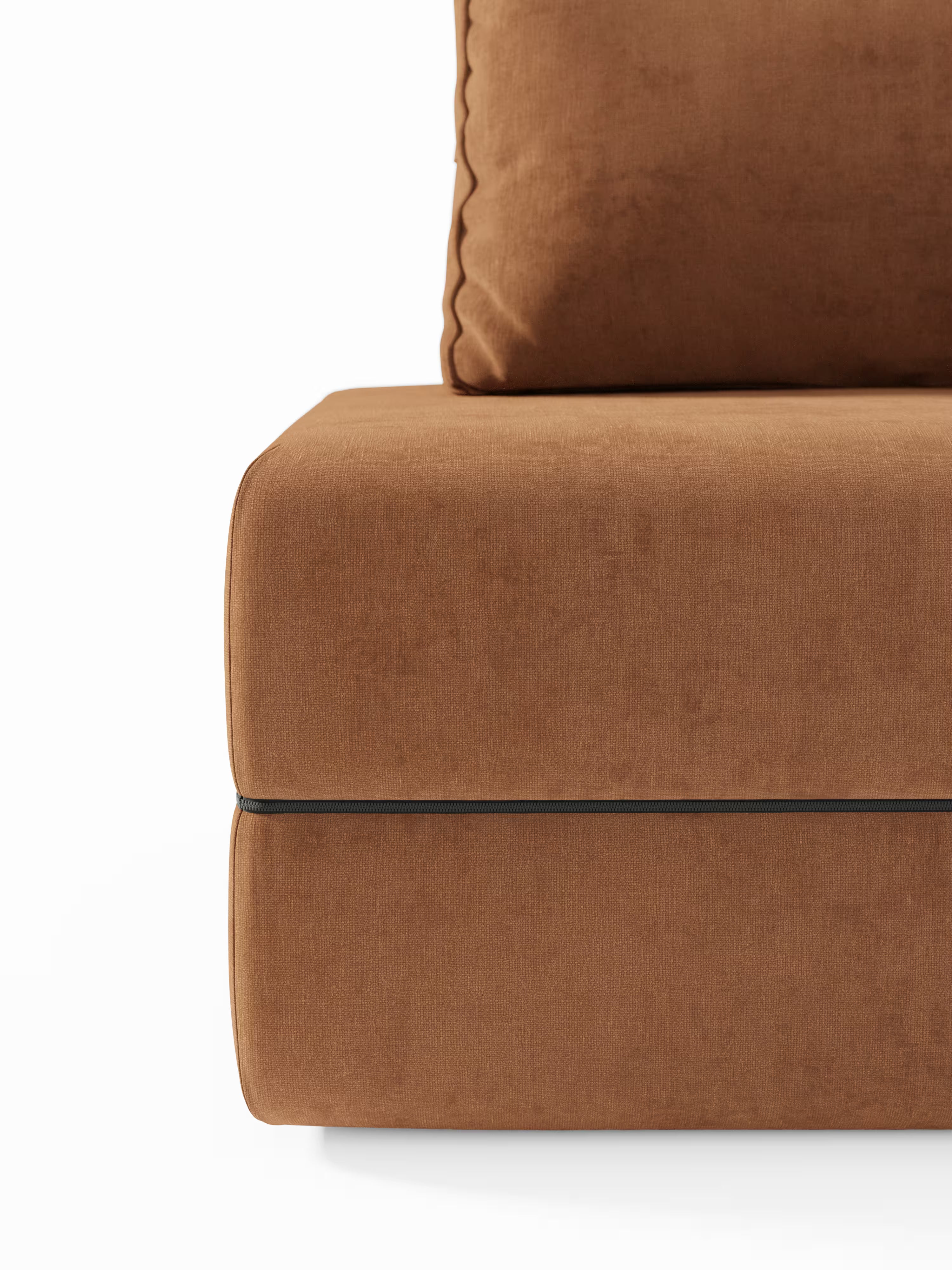 Rift Poltrona letto moderna in tessuto smacchiabile – materasso 22 cm con memory e schienale mobile