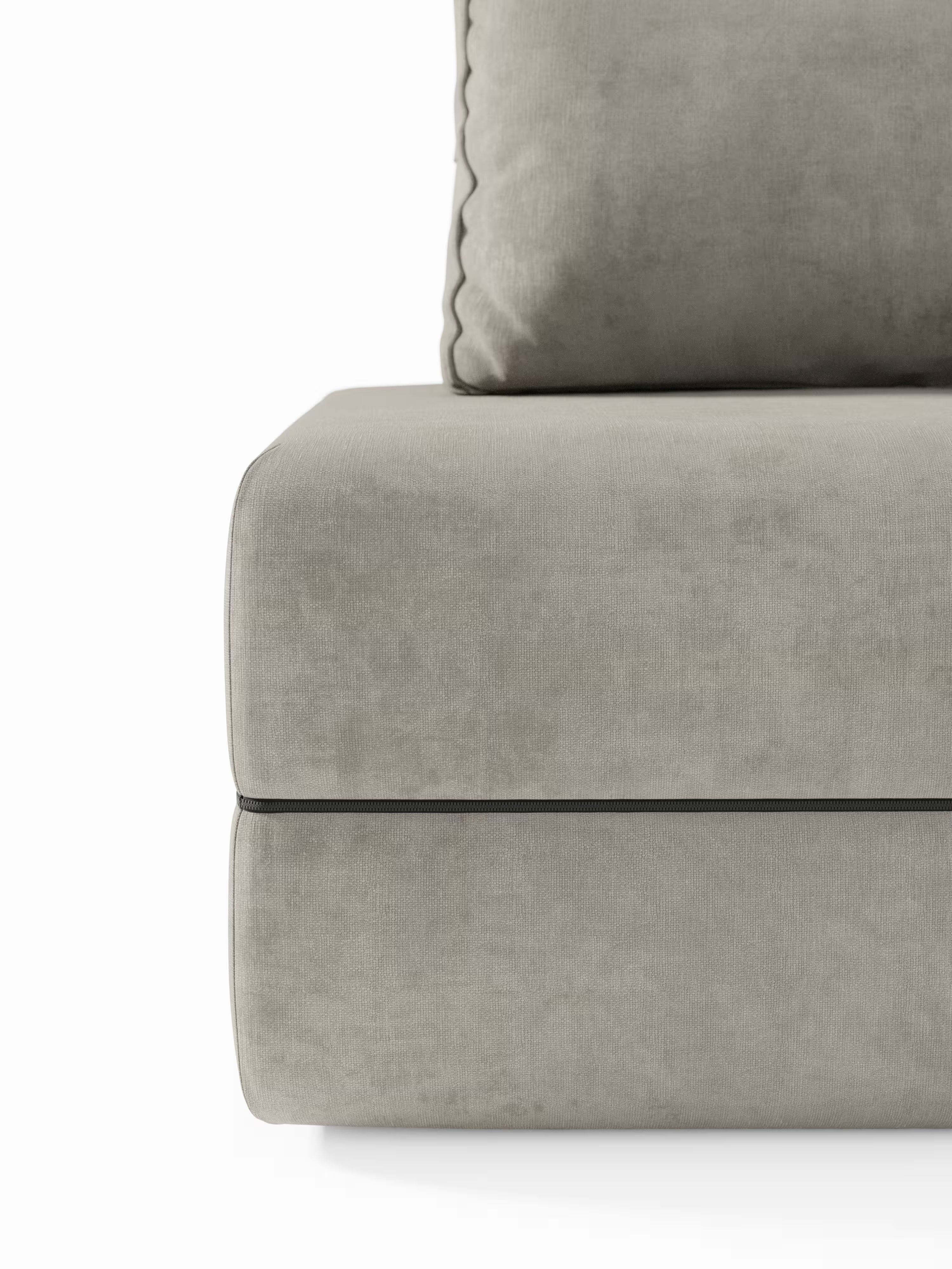 Rift Poltrona letto moderna in tessuto smacchiabile – materasso 22 cm con memory e schienale mobile