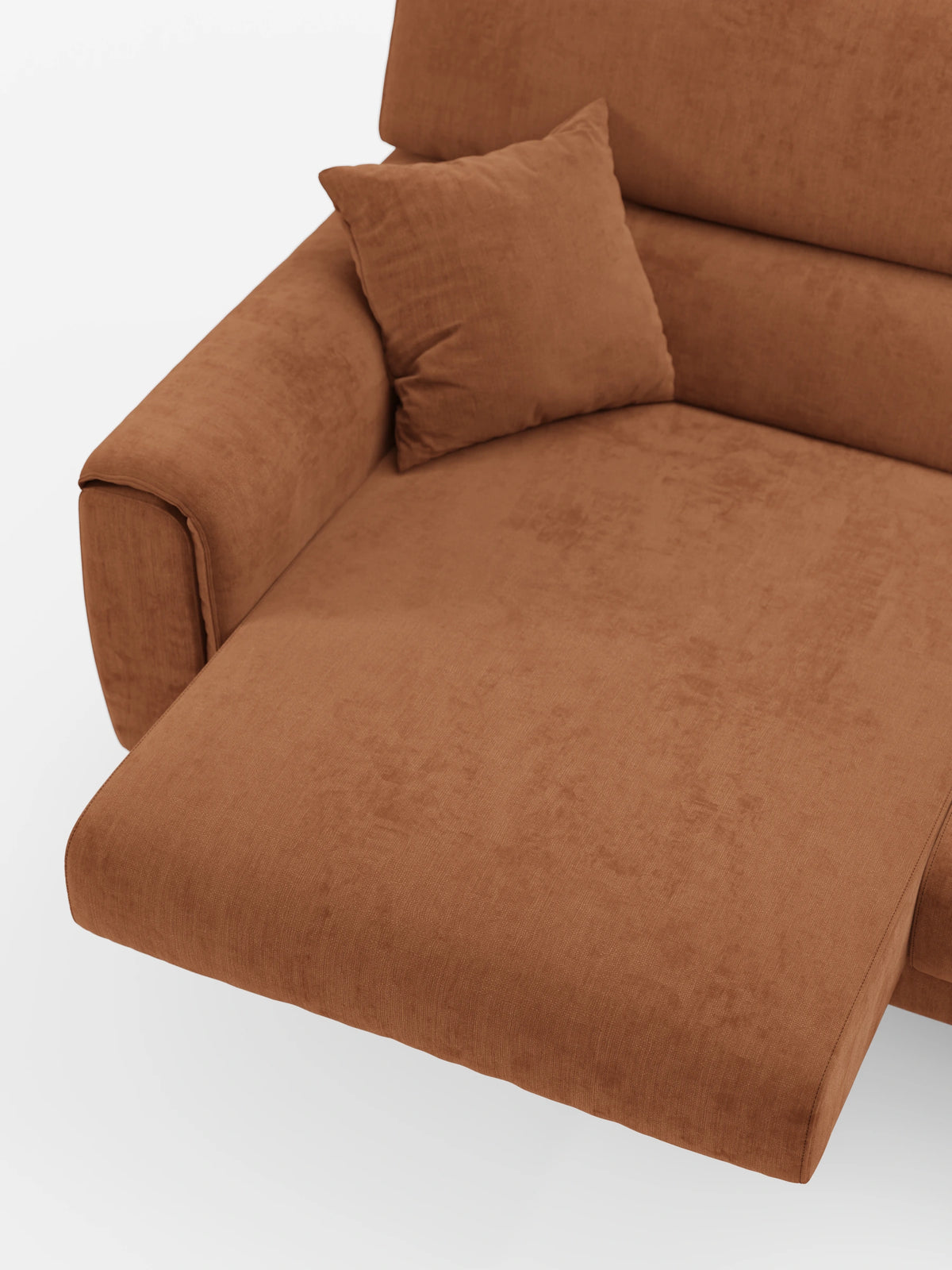Caravaggio Sofa für 2 oder 3 Personen mit ausziehbaren Sitzen und verstellbaren Kopfstützen aus fleckenabweisendem Stoff