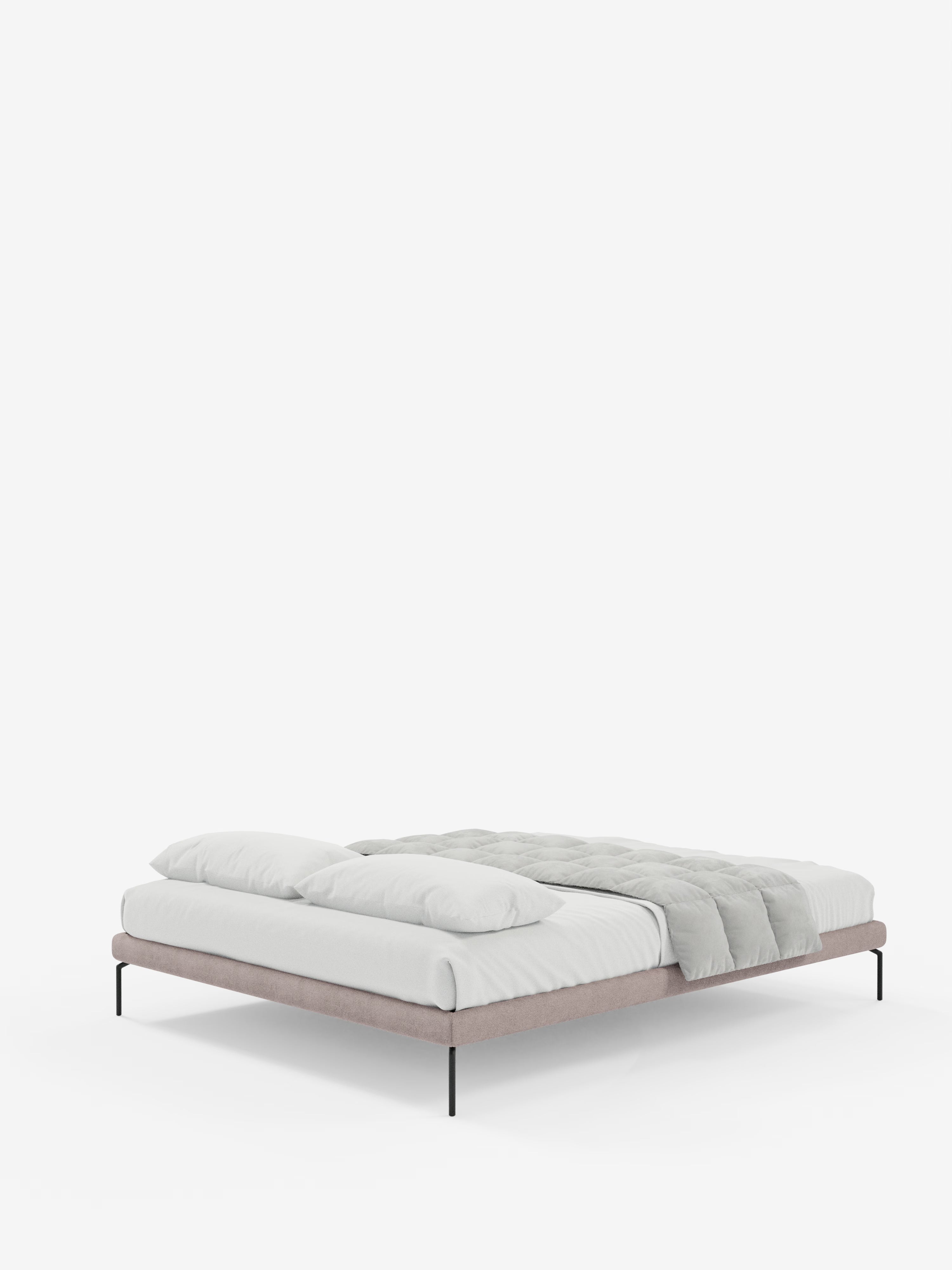 Ring Sommier acolchado desenfundable con patas de metal y tejido impermeable Soft Touch