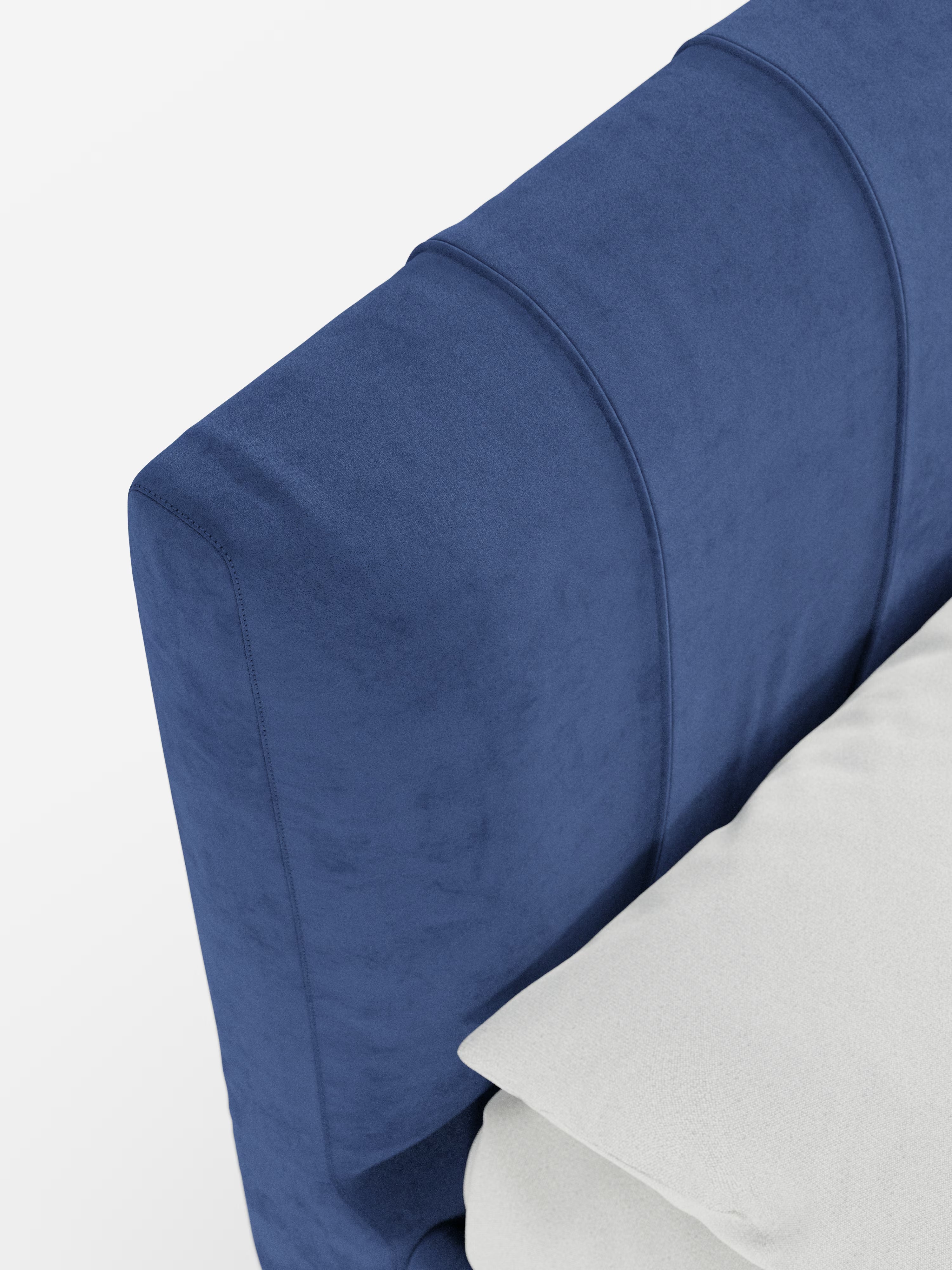 Bogart Modern double storage bed in stain-resistant microfiber, removable cover, and spacious compartment
