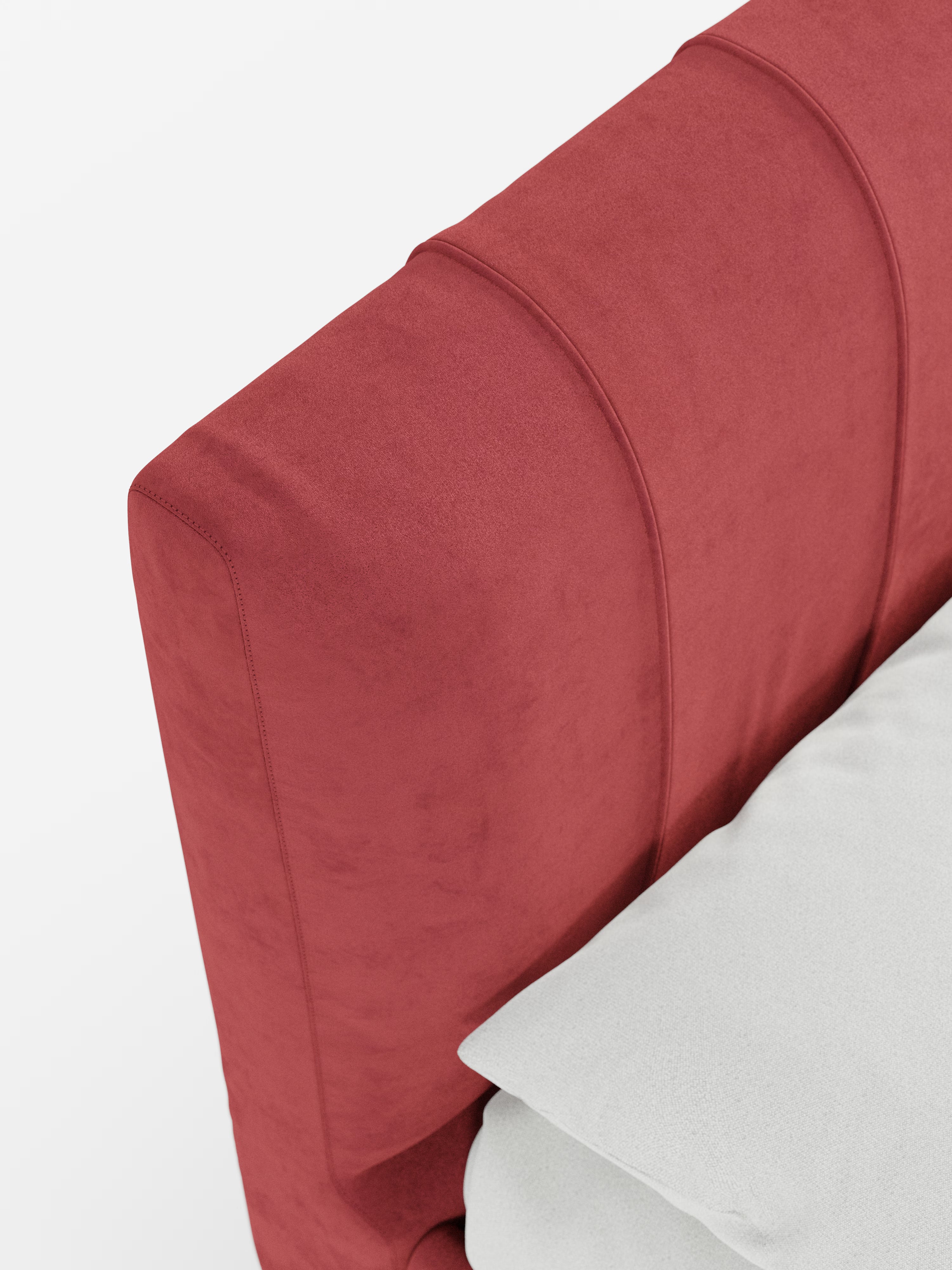 Bogart Modern double storage bed in stain-resistant microfiber, removable cover, and spacious compartment
