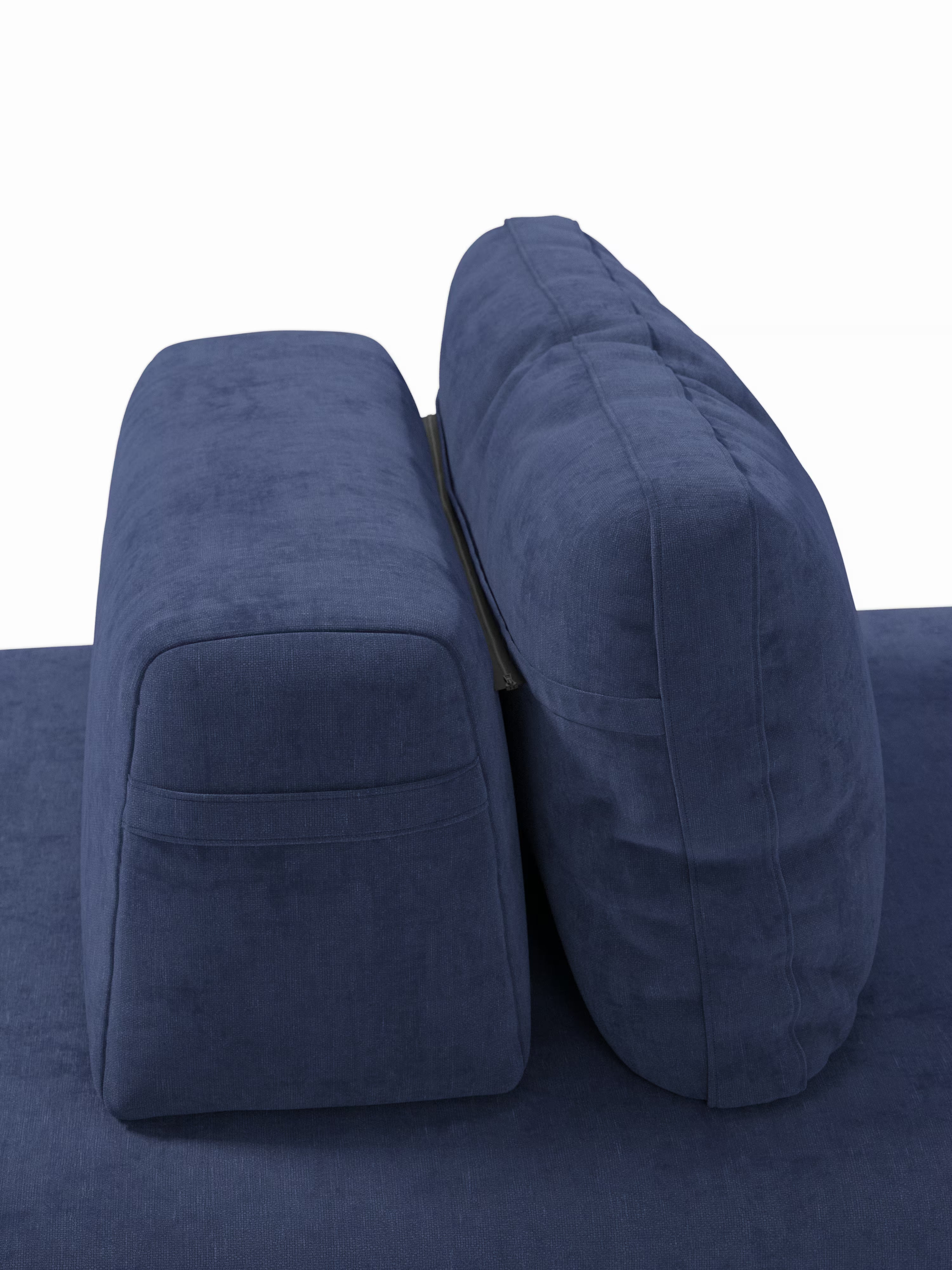 Rift Divano letto matrimoniale 3 posti moderno in tessuto smacchiabile – materasso 22 cm memory e schienali mobili
