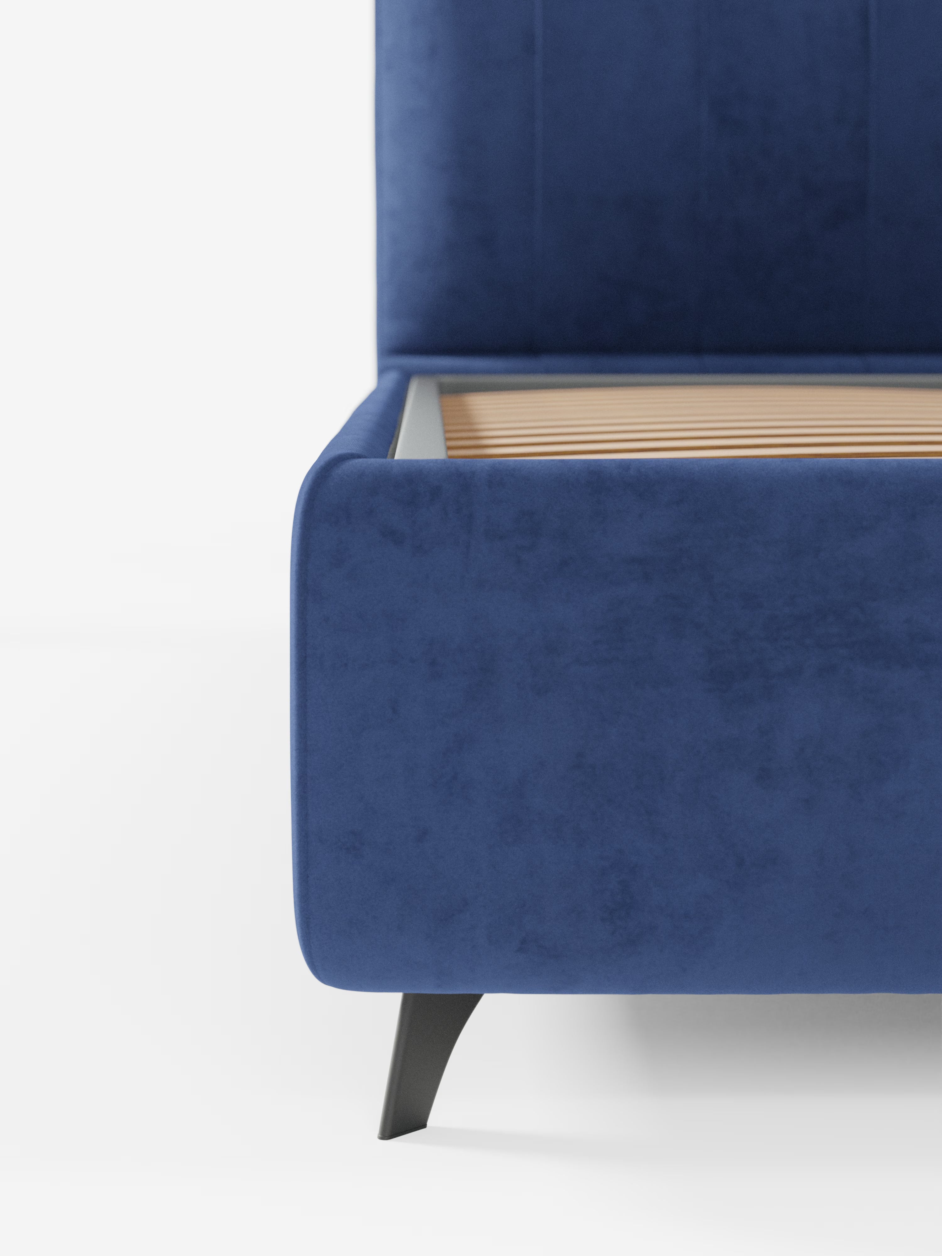 Bogart Modern double storage bed in stain-resistant microfiber, removable cover, and spacious compartment