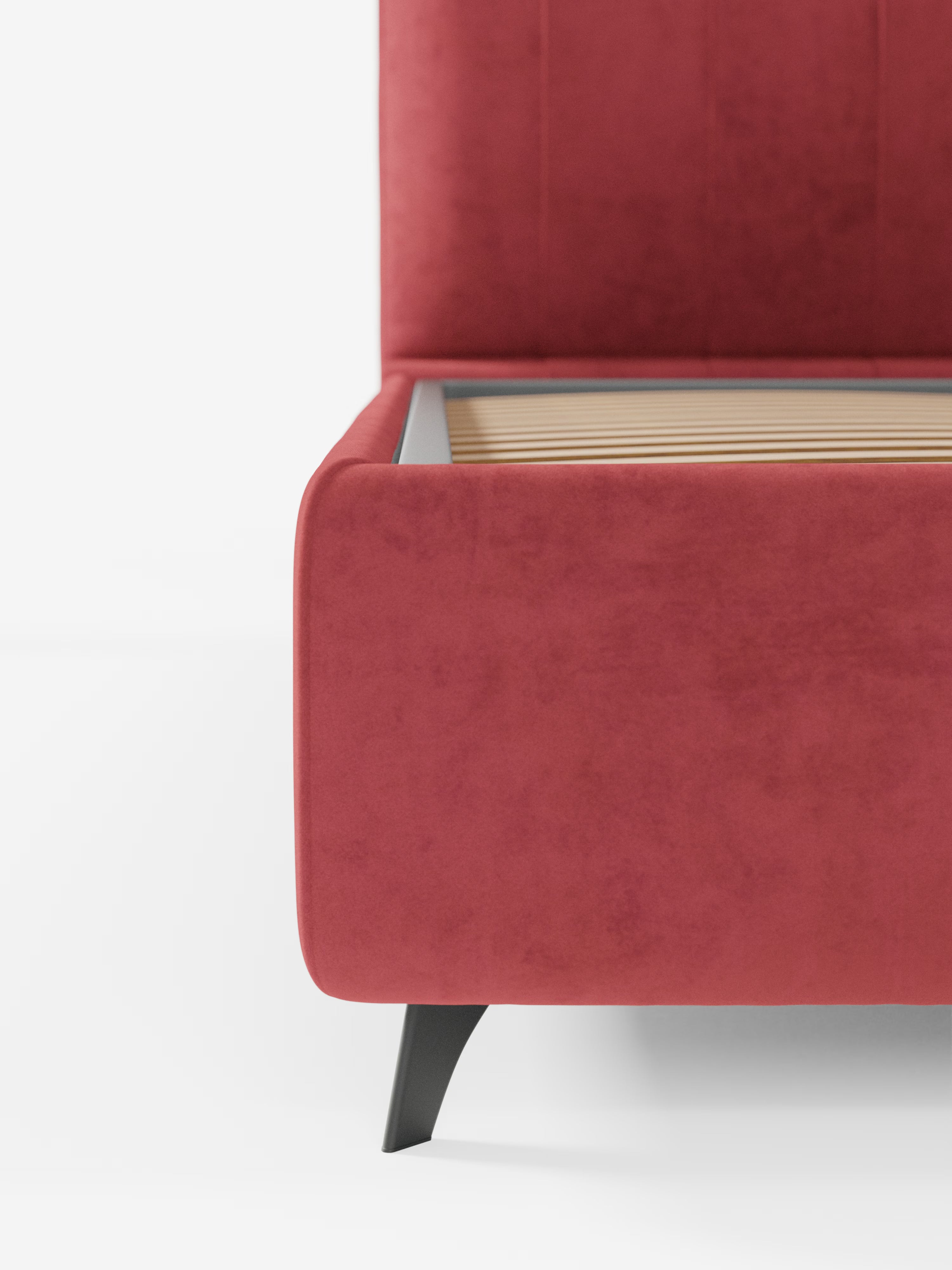 Bogart Modern double storage bed in stain-resistant microfiber, removable cover, and spacious compartment