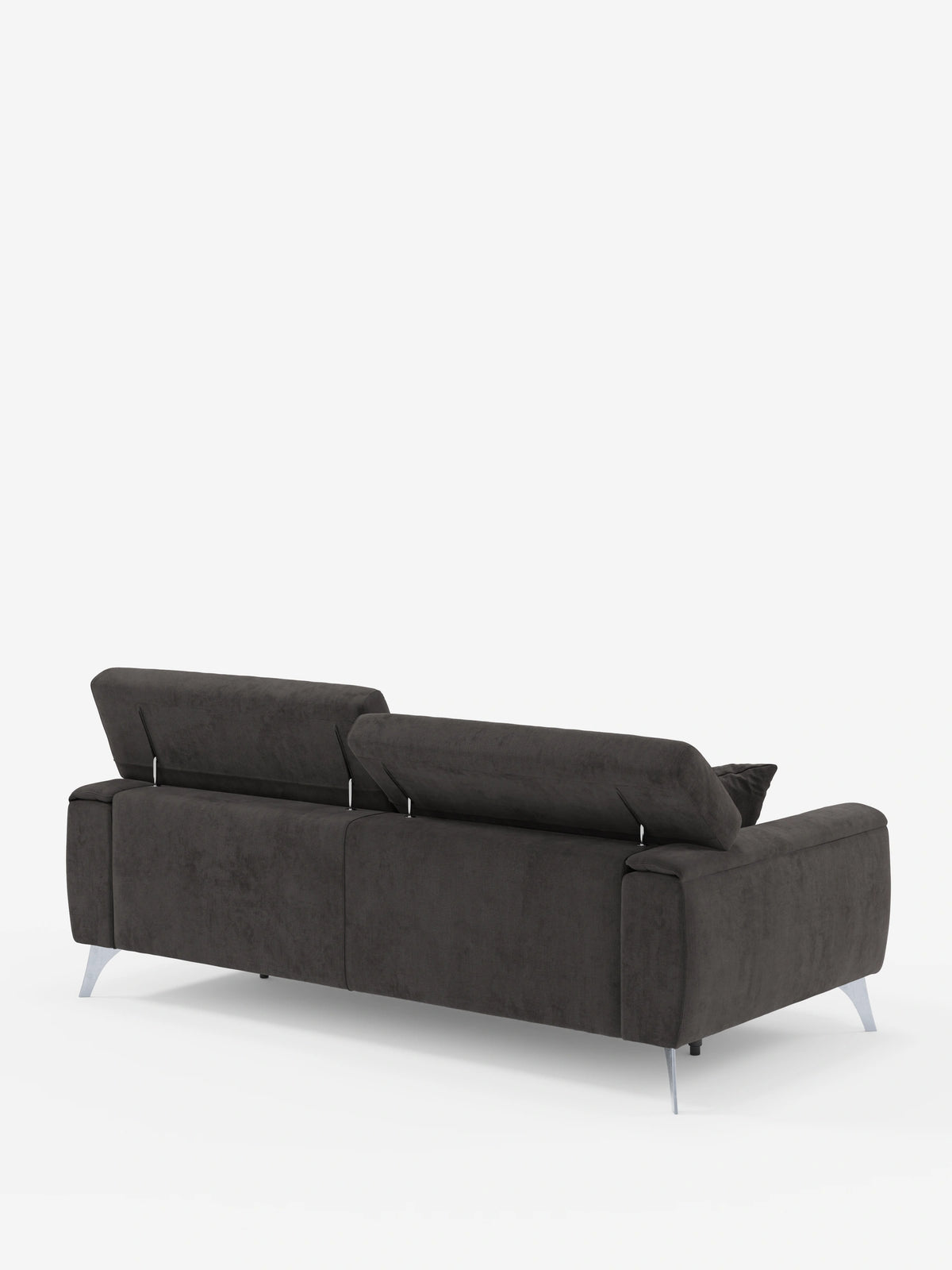 Caravaggio Sofa für 2 oder 3 Personen mit ausziehbaren Sitzen und verstellbaren Kopfstützen aus fleckenabweisendem Stoff