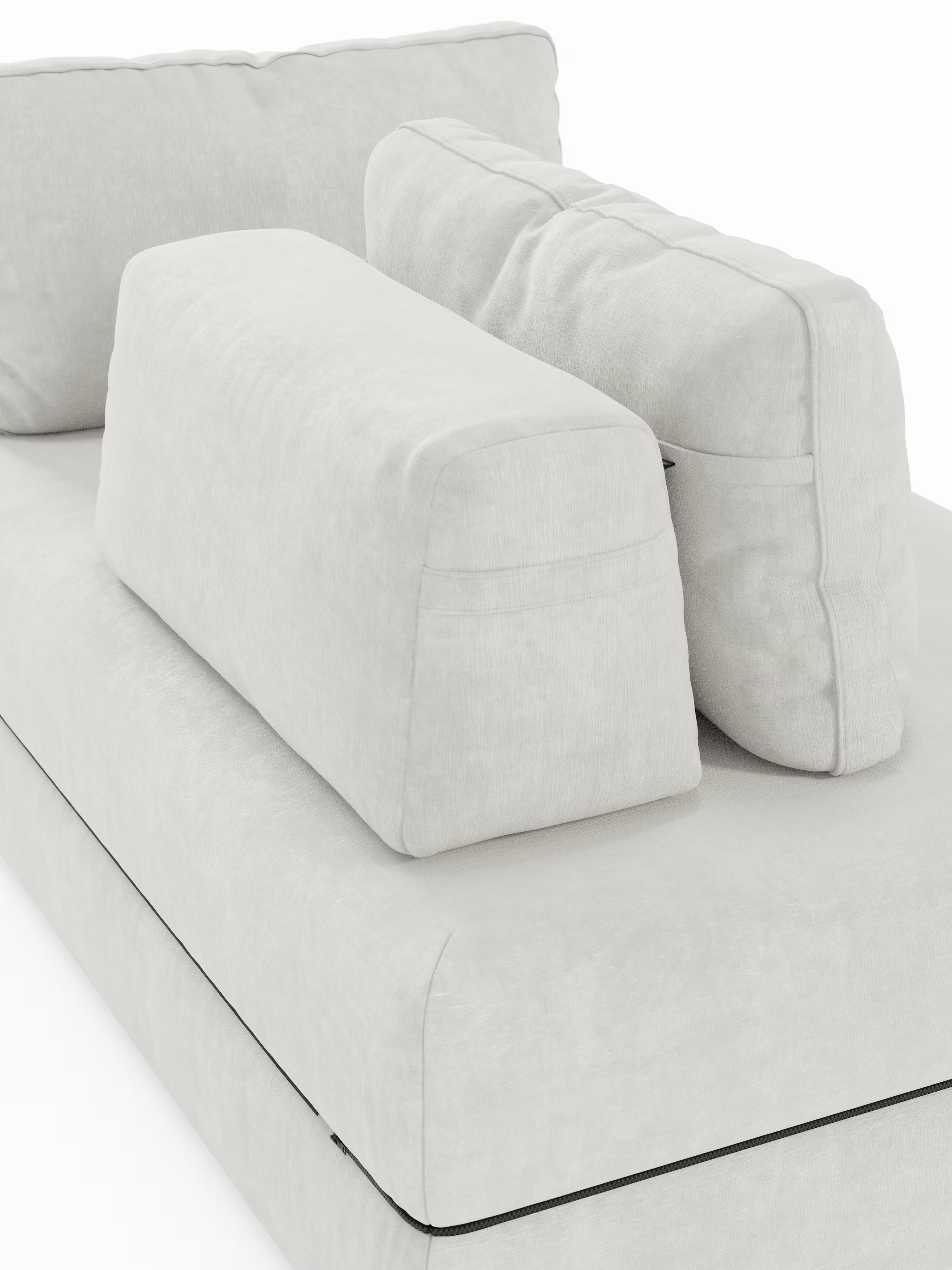 Rift Divano letto matrimoniale 3 posti moderno in tessuto smacchiabile – materasso 22 cm memory e schienali mobili