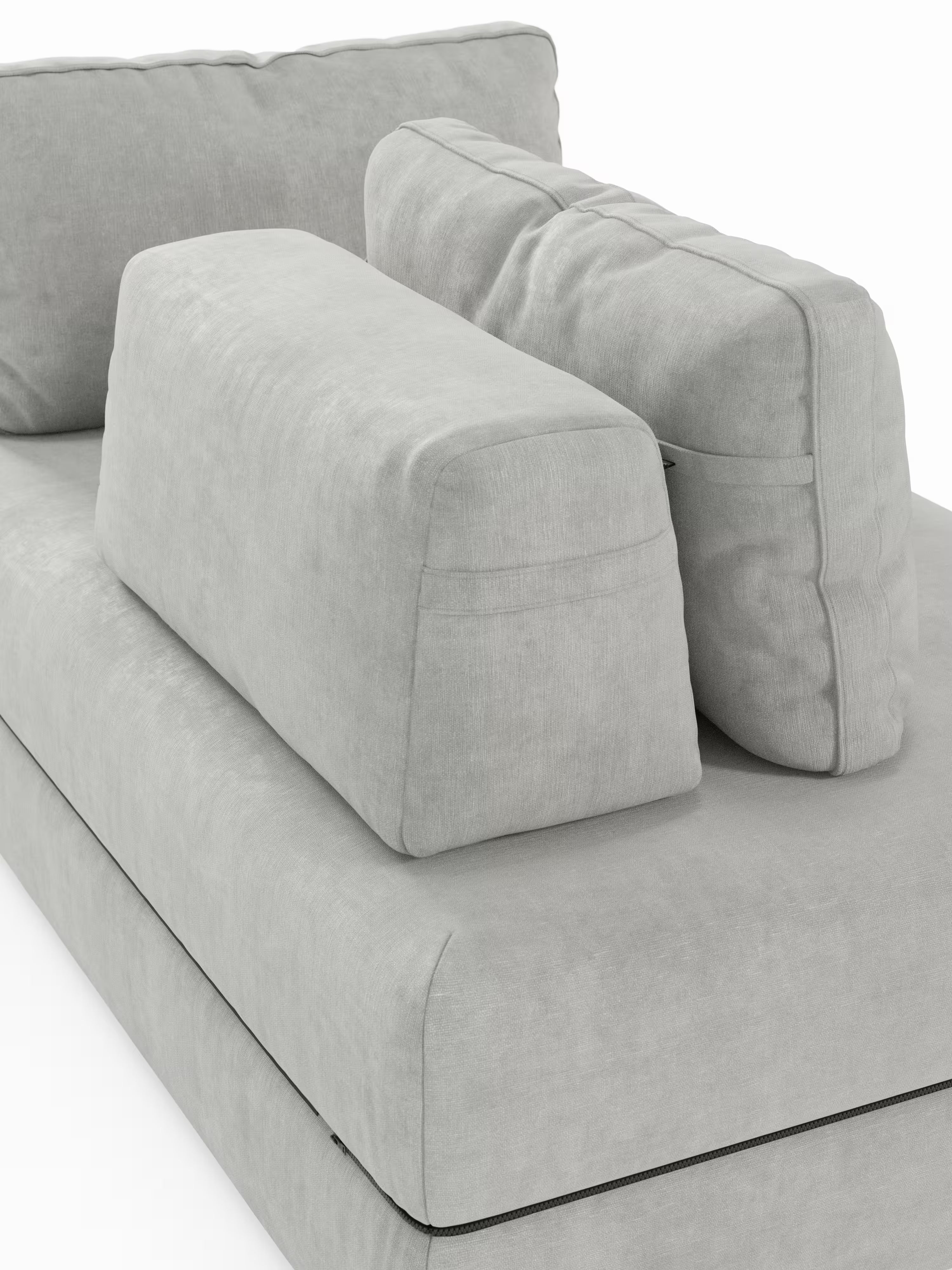 Rift Divano letto matrimoniale 3 posti moderno in tessuto smacchiabile – materasso 22 cm memory e schienali mobili