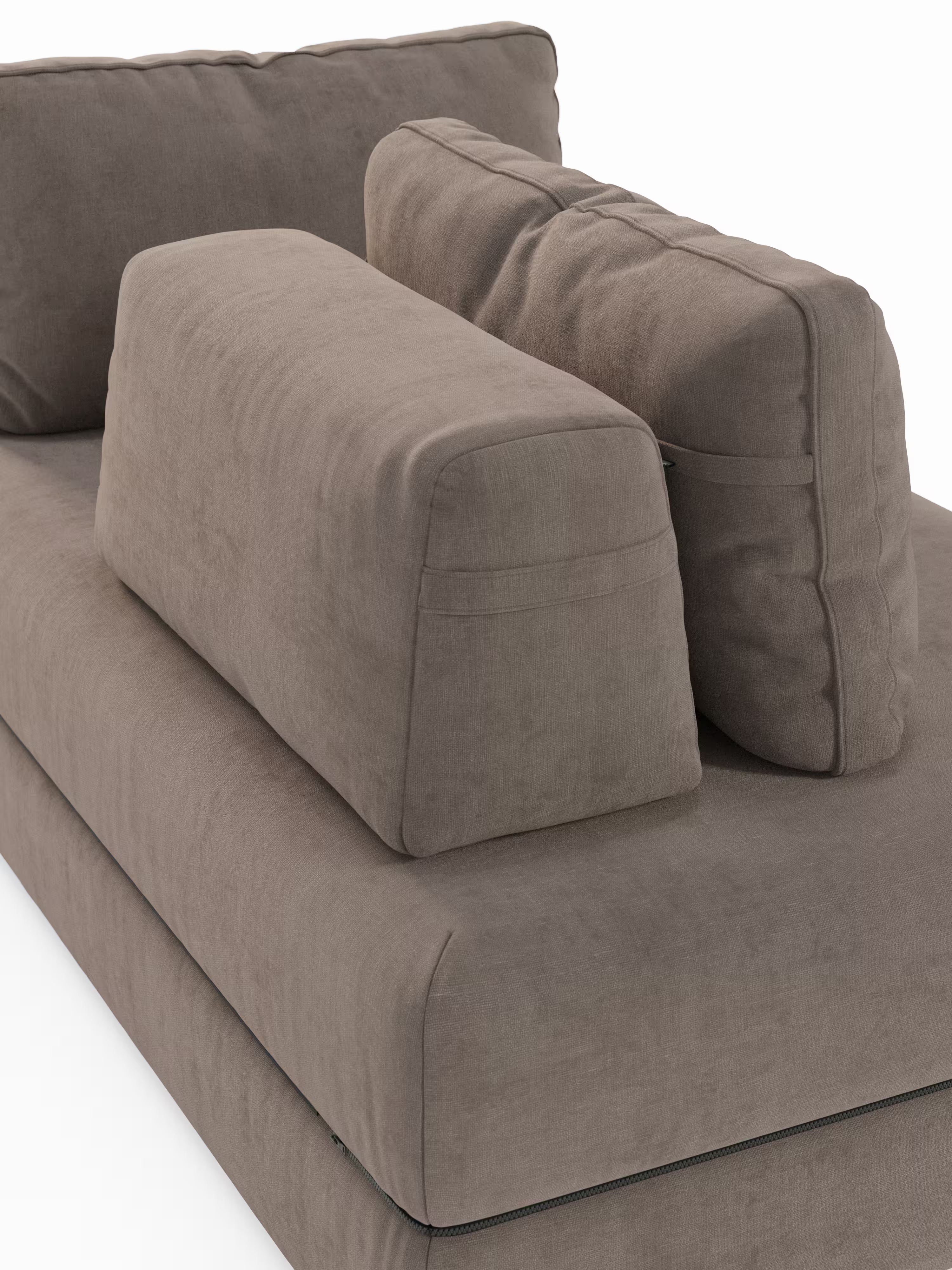 Rift Divano letto matrimoniale 3 posti moderno in tessuto smacchiabile – materasso 22 cm memory e schienali mobili