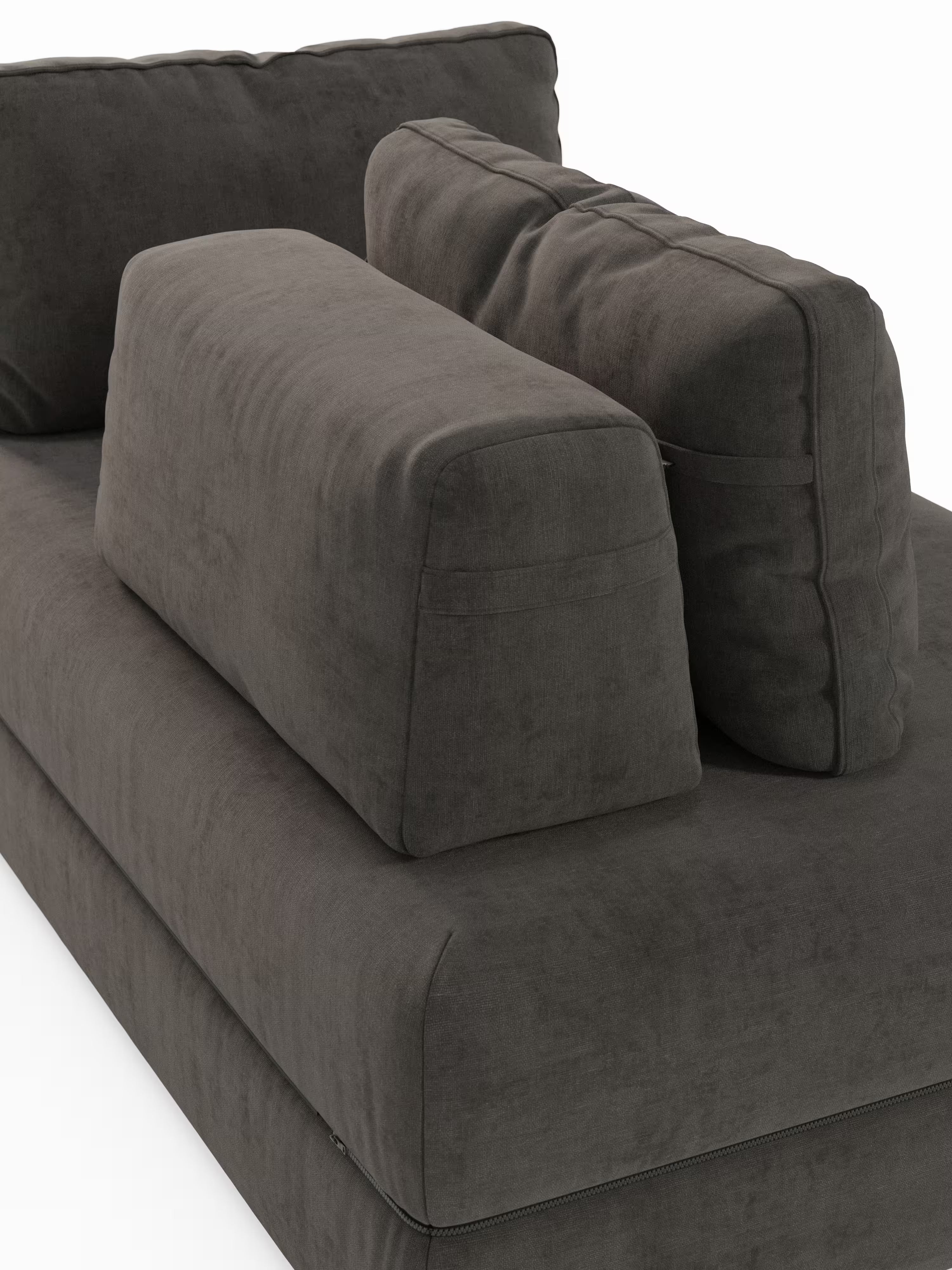 Rift Divano letto matrimoniale 3 posti moderno in tessuto smacchiabile – materasso 22 cm memory e schienali mobili