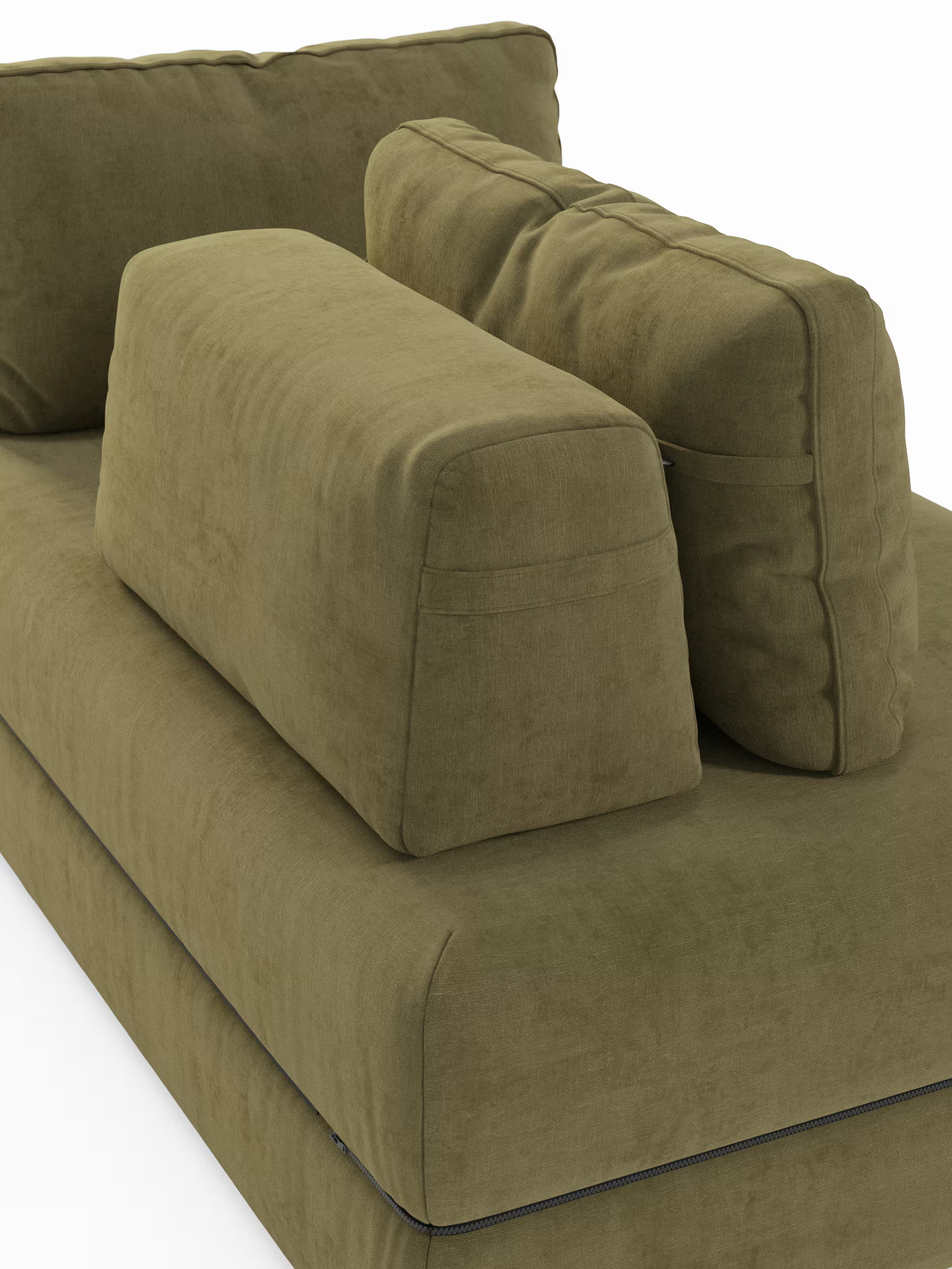 Rift Divano letto matrimoniale 3 posti moderno in tessuto smacchiabile – materasso 22 cm memory e schienali mobili