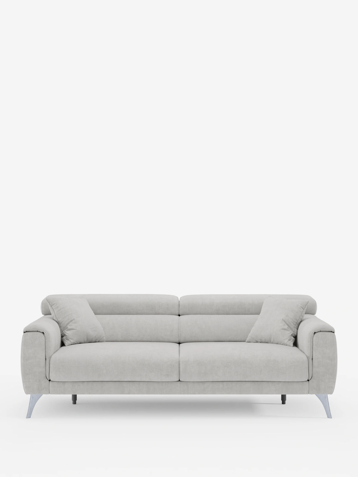 Caravaggio Sofa für 2 oder 3 Personen mit ausziehbaren Sitzen und verstellbaren Kopfstützen aus fleckenabweisendem Stoff