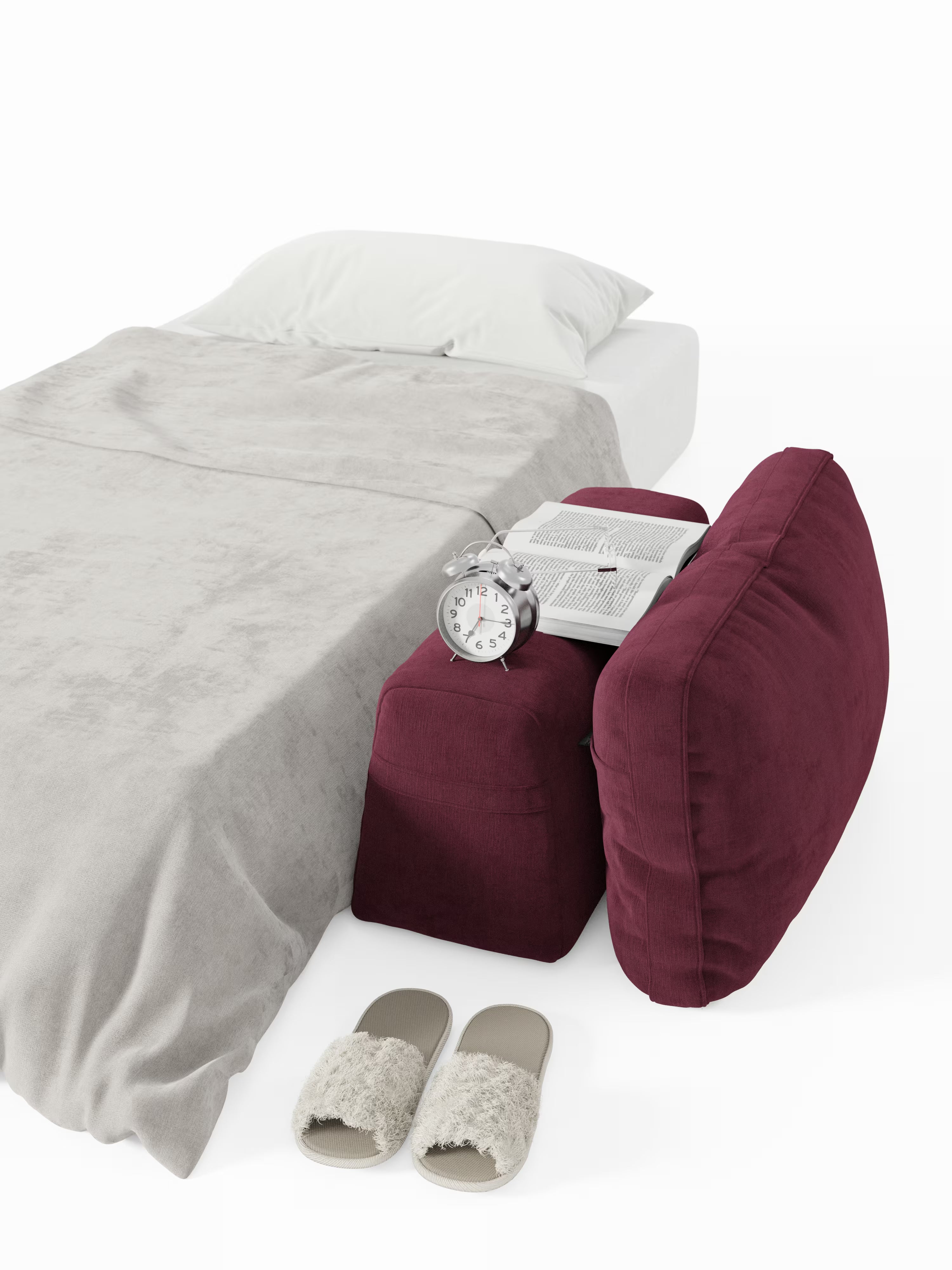 Rift Poltrona letto moderna in tessuto smacchiabile – materasso 22 cm con memory e schienale mobile