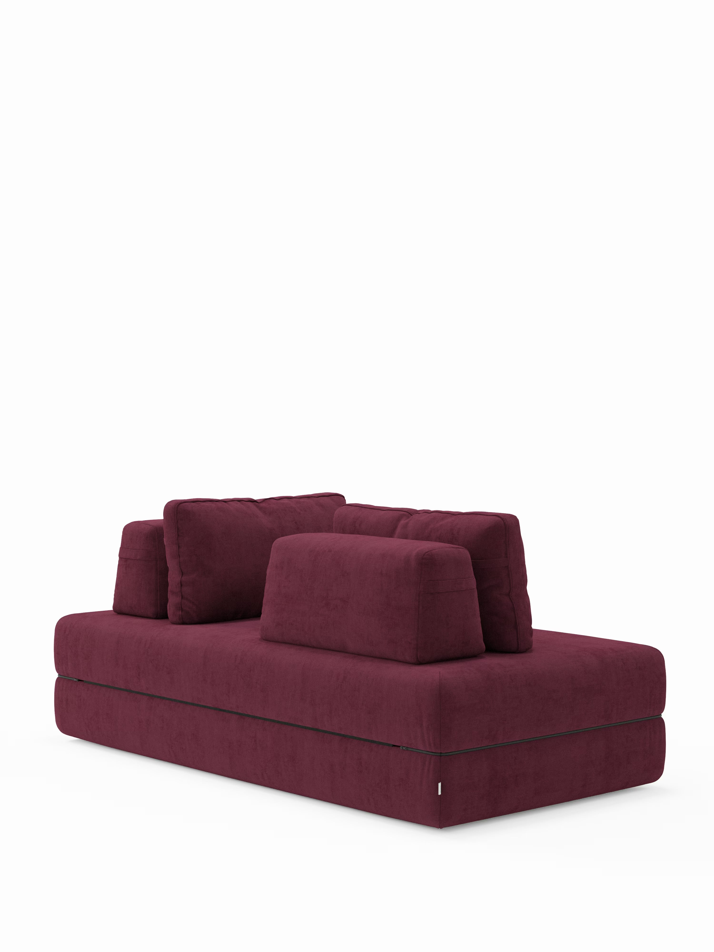 Rift Divano letto matrimoniale 3 posti moderno in tessuto smacchiabile – materasso 22 cm memory e schienali mobili