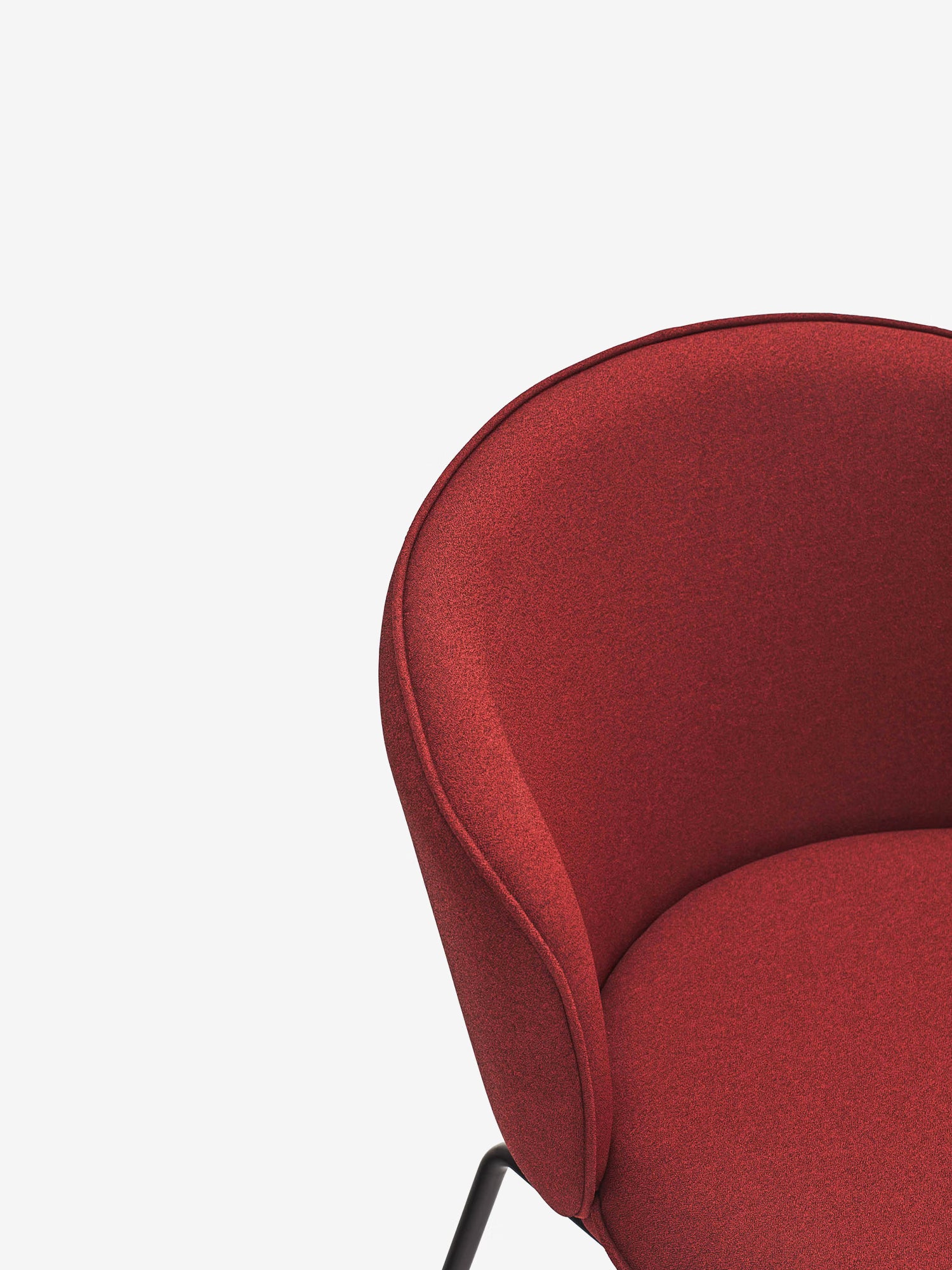 Add Chaise rembourrée en tissu recyclé et écoresponsable au design ergonomique