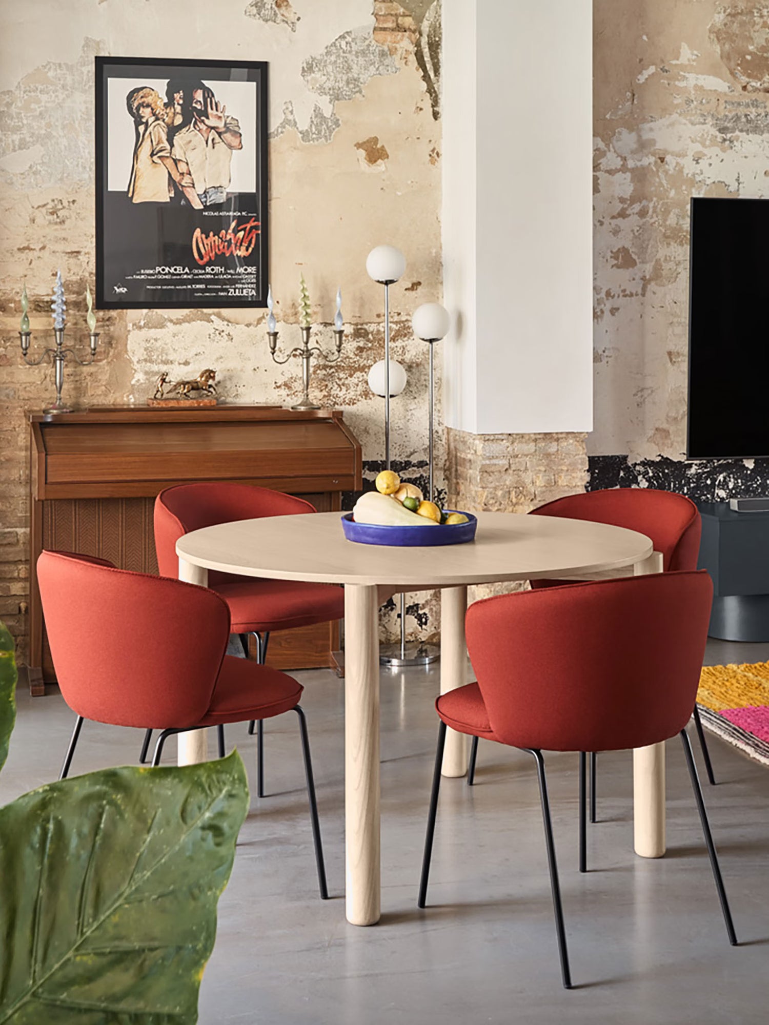 Add Chaise rembourrée en tissu recyclé et écoresponsable au design ergonomique