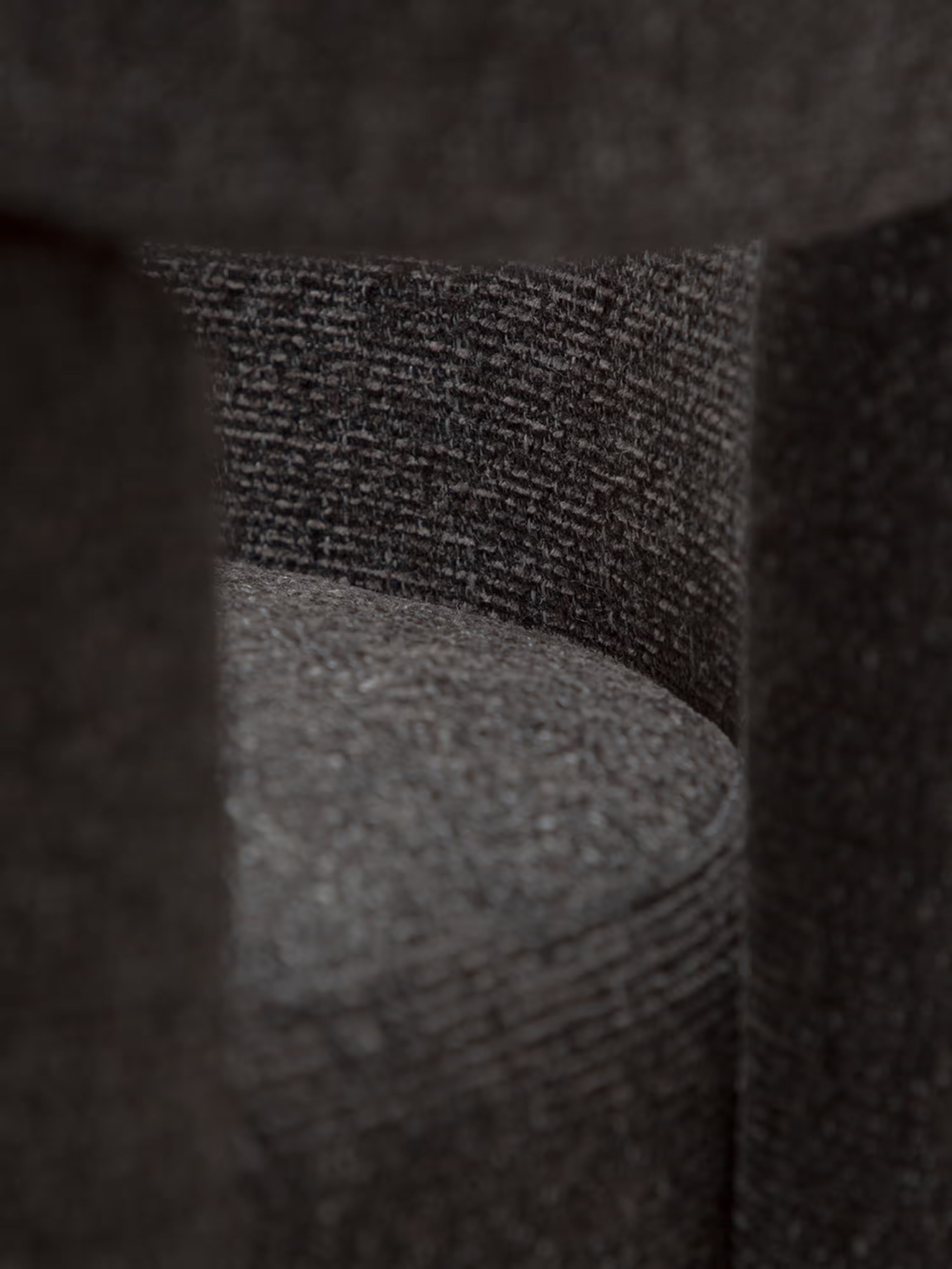 Aole silla en bouclé de diseño escultórico - sillón para comedor en varios colores