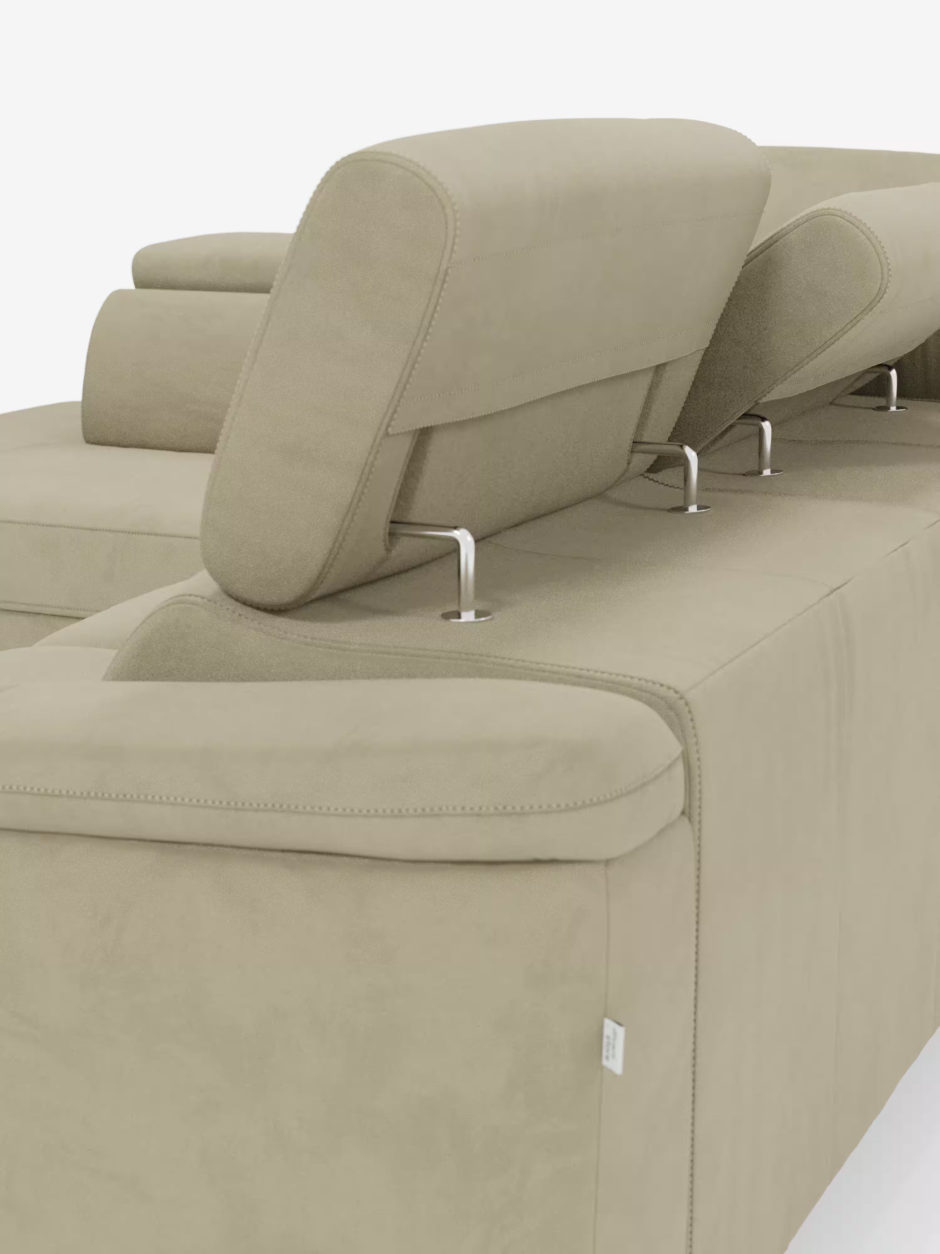Arcos sofá rinconero con reposacabezas reclinables – asientos extraíbles o relax eléctrico en microfibra antimanchas