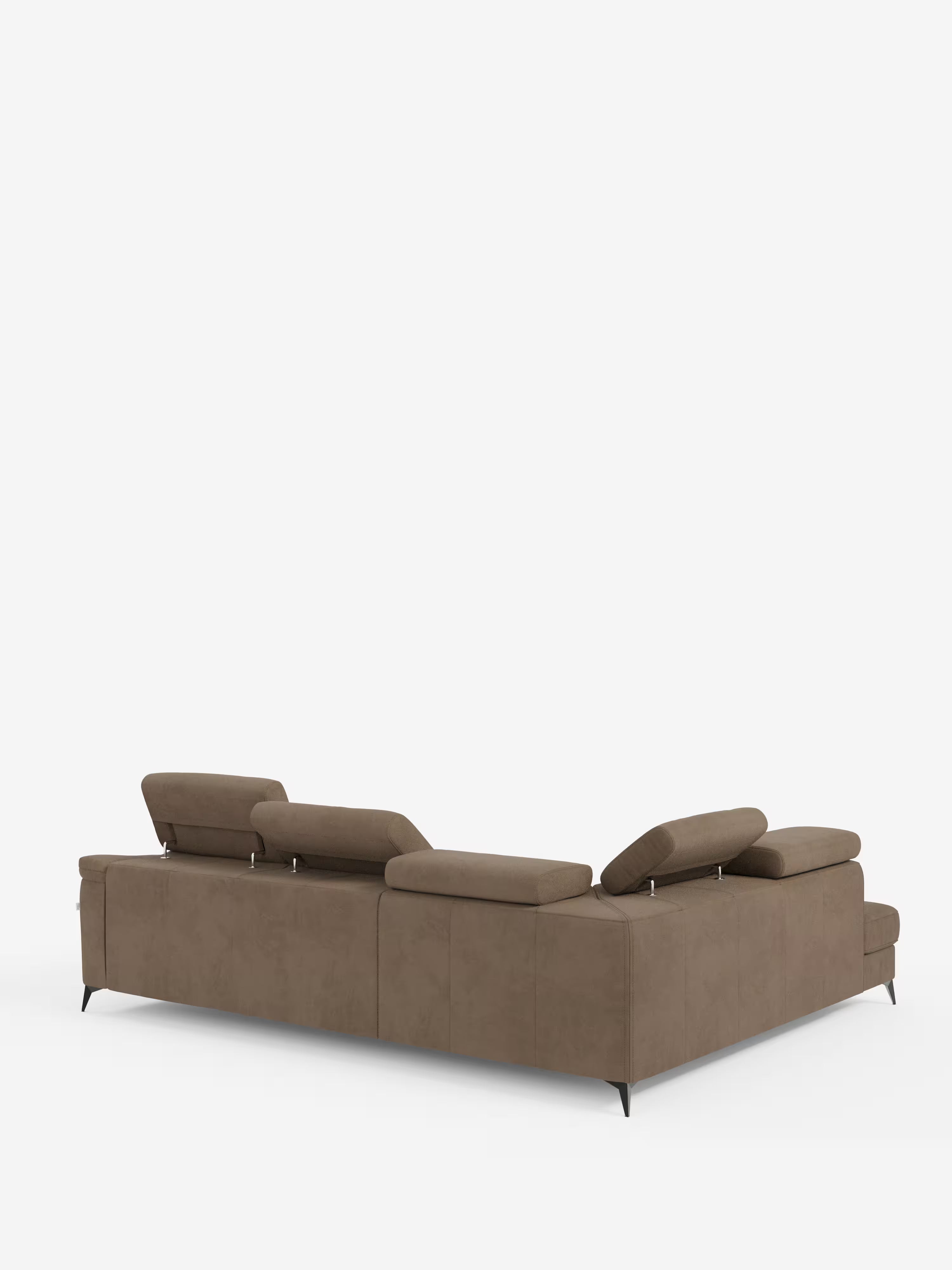 Arcos sofá rinconero con reposacabezas reclinables – asientos extraíbles o relax eléctrico en microfibra antimanchas