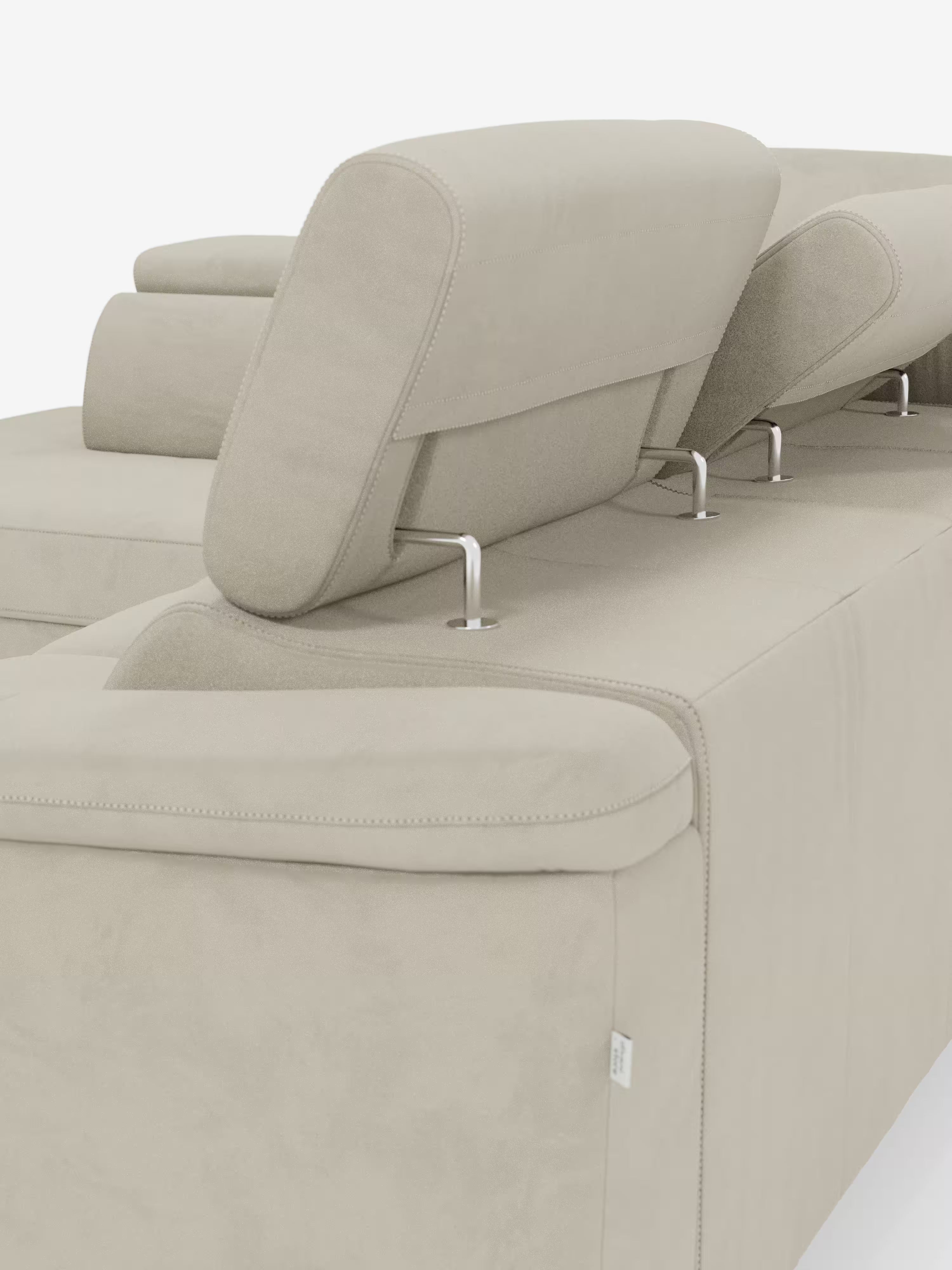 Arcos sofá rinconero con reposacabezas reclinables – asientos extraíbles o relax eléctrico en microfibra antimanchas