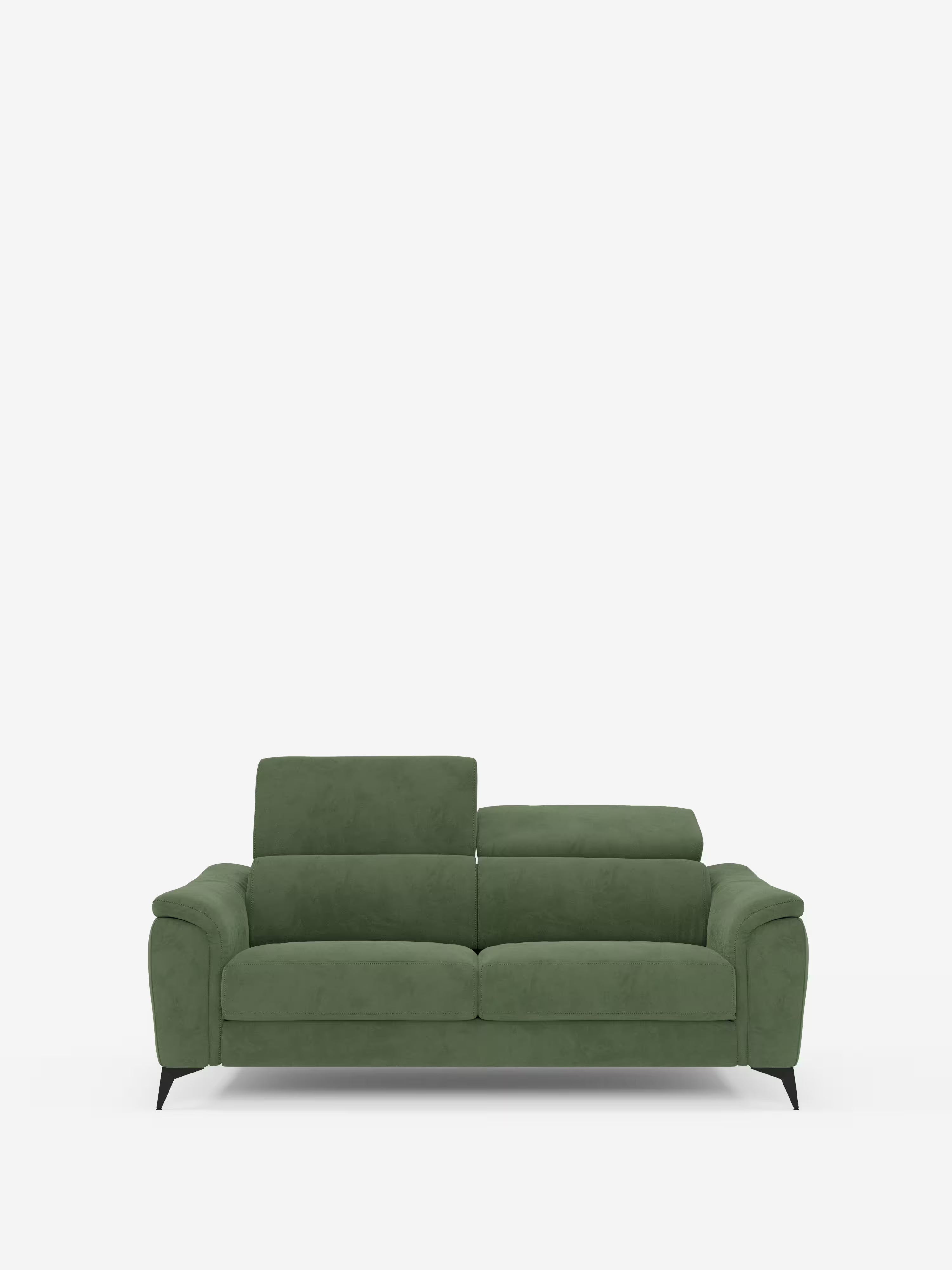 Arcos divano 2 e 3 posti con sedute allungabili - poggiatesta reclinabili in microfibra smacchiabile