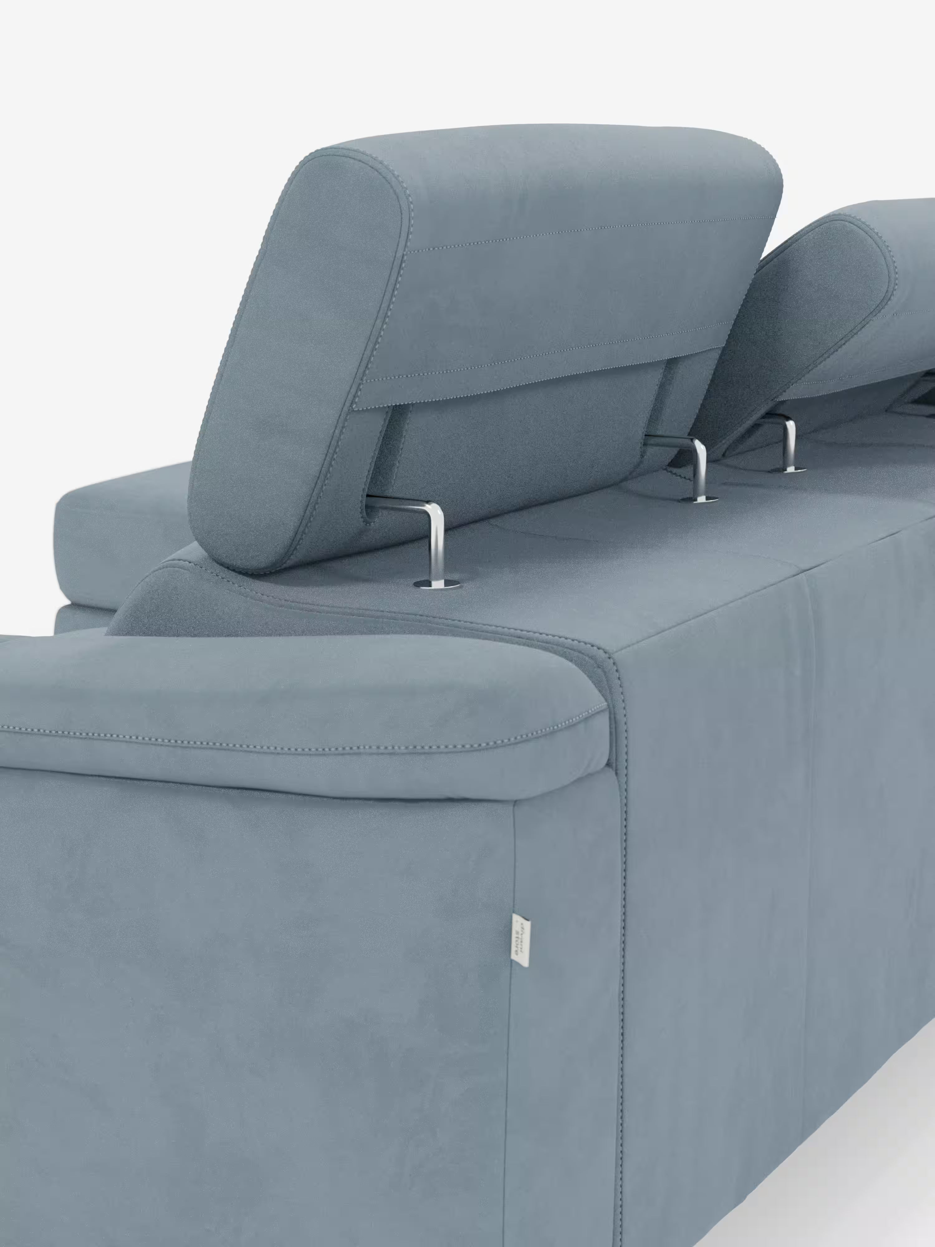 Arcos sofá con península – reposacabezas reclinables, asientos extraíbles o relax eléctrico en microfibra antimanchas