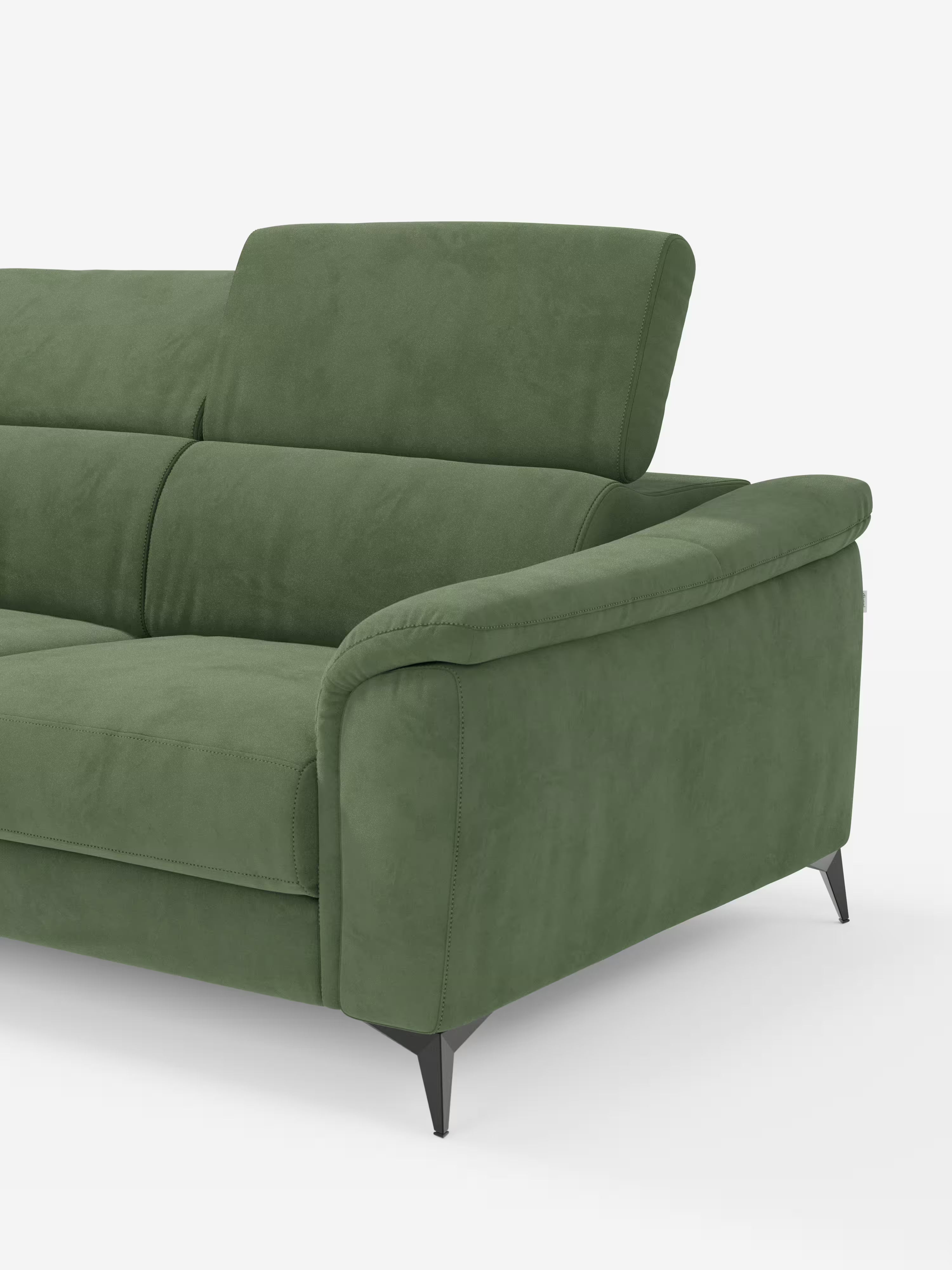 Arcos sofá con península – reposacabezas reclinables, asientos extraíbles o relax eléctrico en microfibra antimanchas
