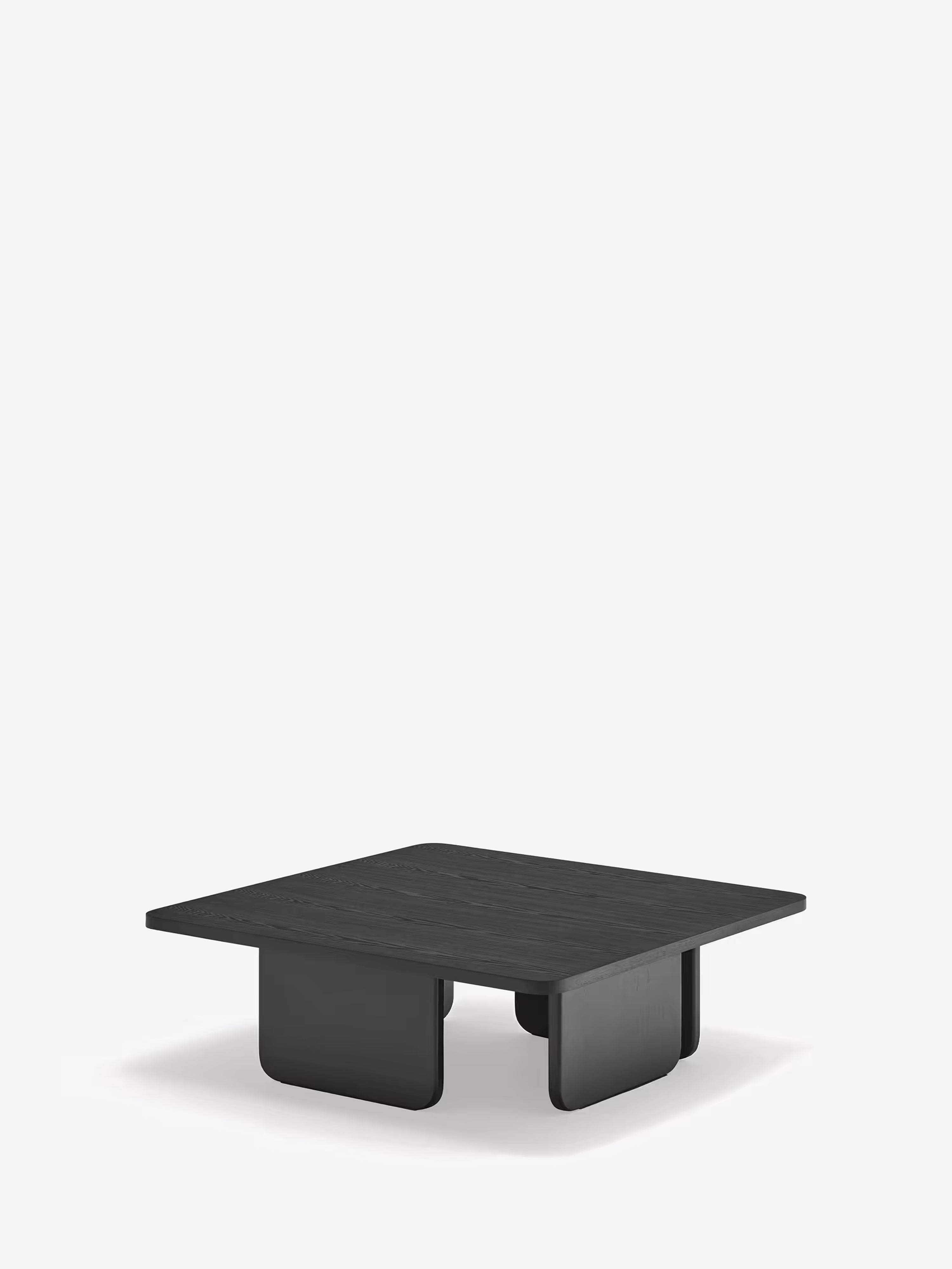 ARQ Square coffee table 100×100 cm in natural or black ash