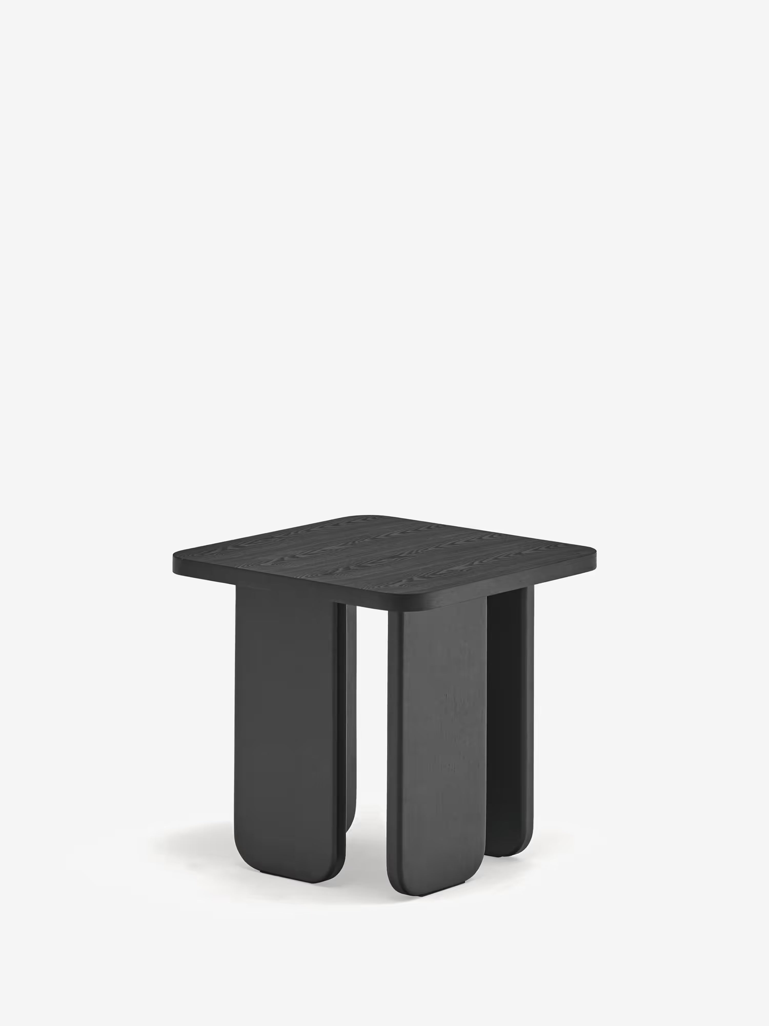 ARQ Side table in natural or black ash - Side table 48×48 cm