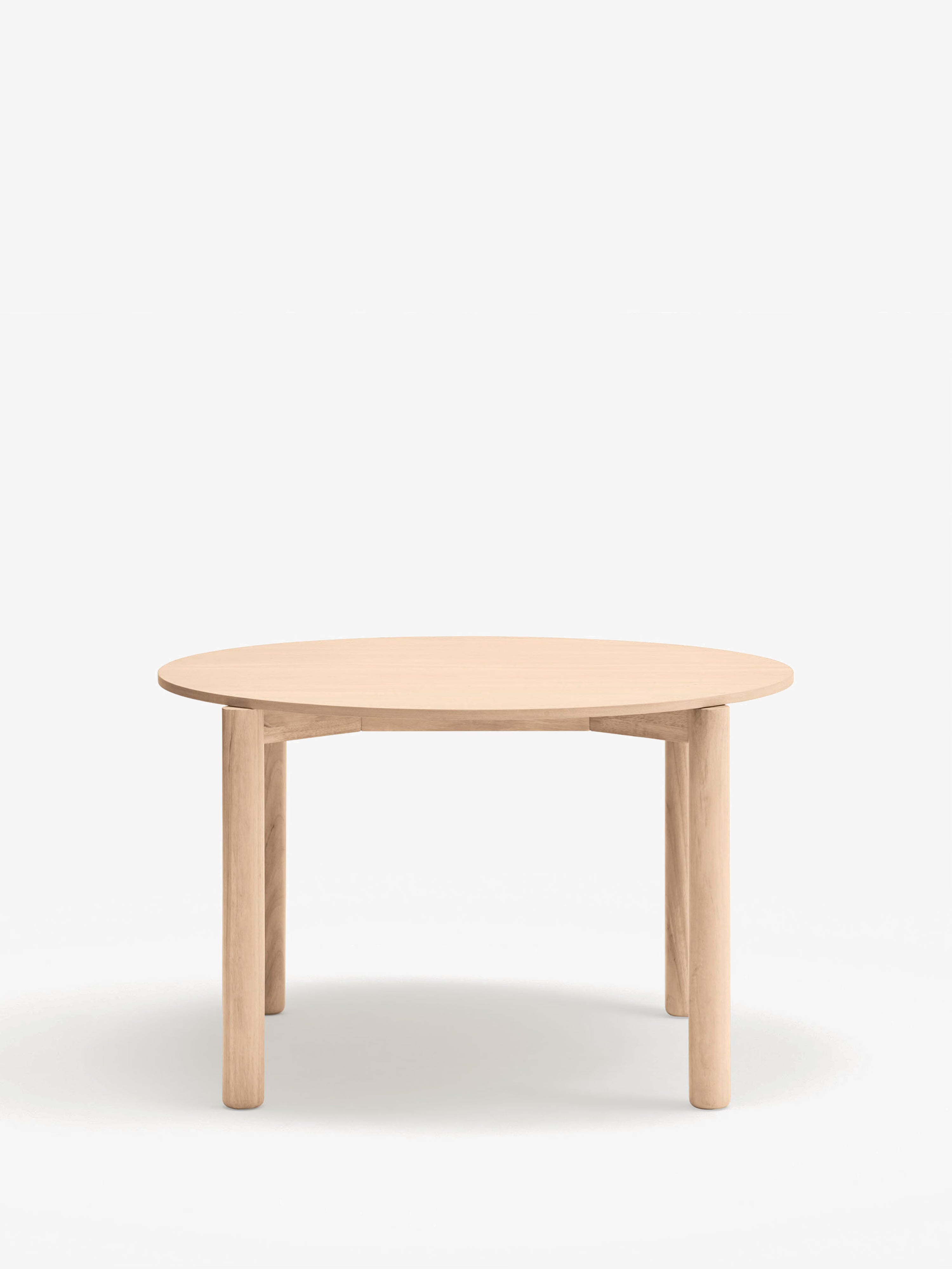 Atlas table ronde en massif et frêne naturel - Ø 120 cm