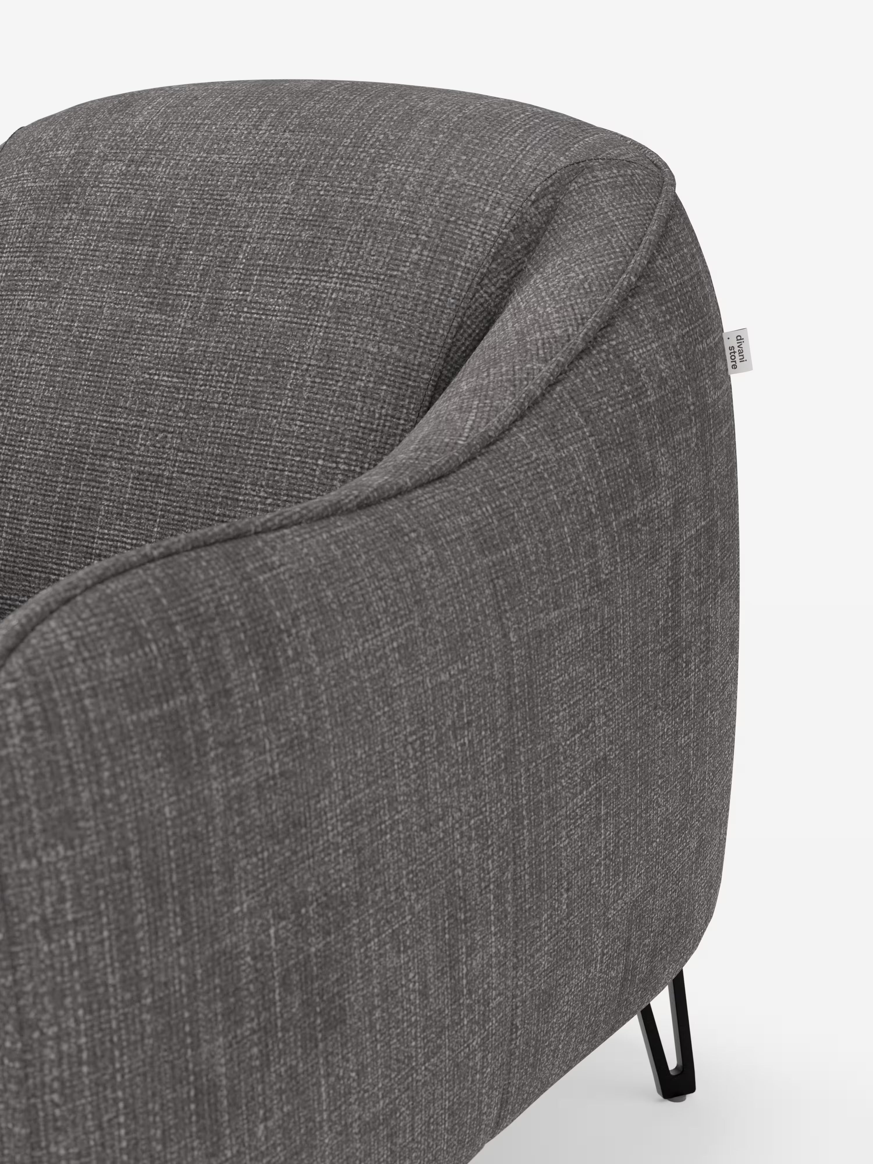 Avela poltroncina moderna dal comfort avvolgente in tessuto impermeabile