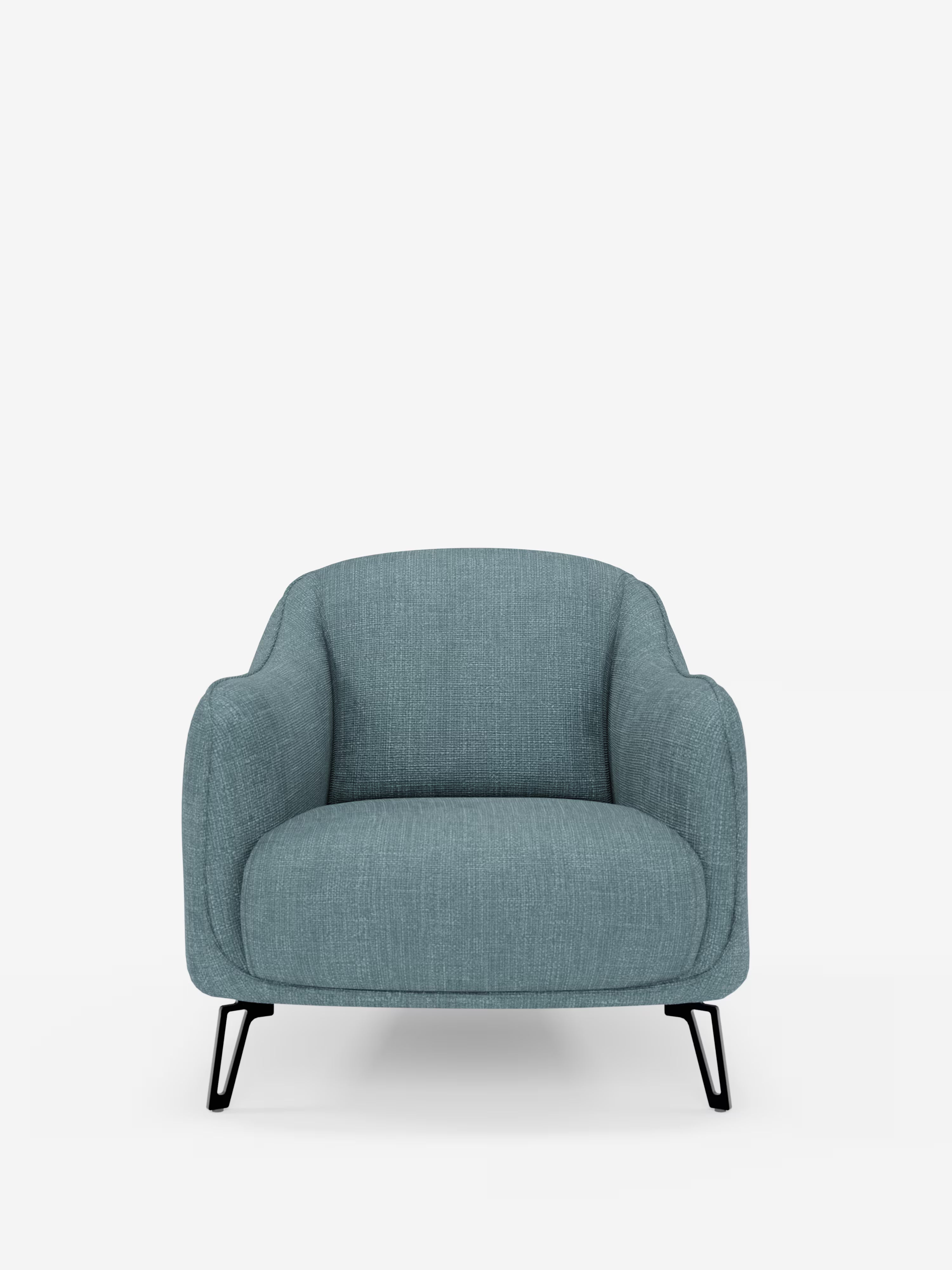 Avela poltroncina moderna dal comfort avvolgente in tessuto impermeabile