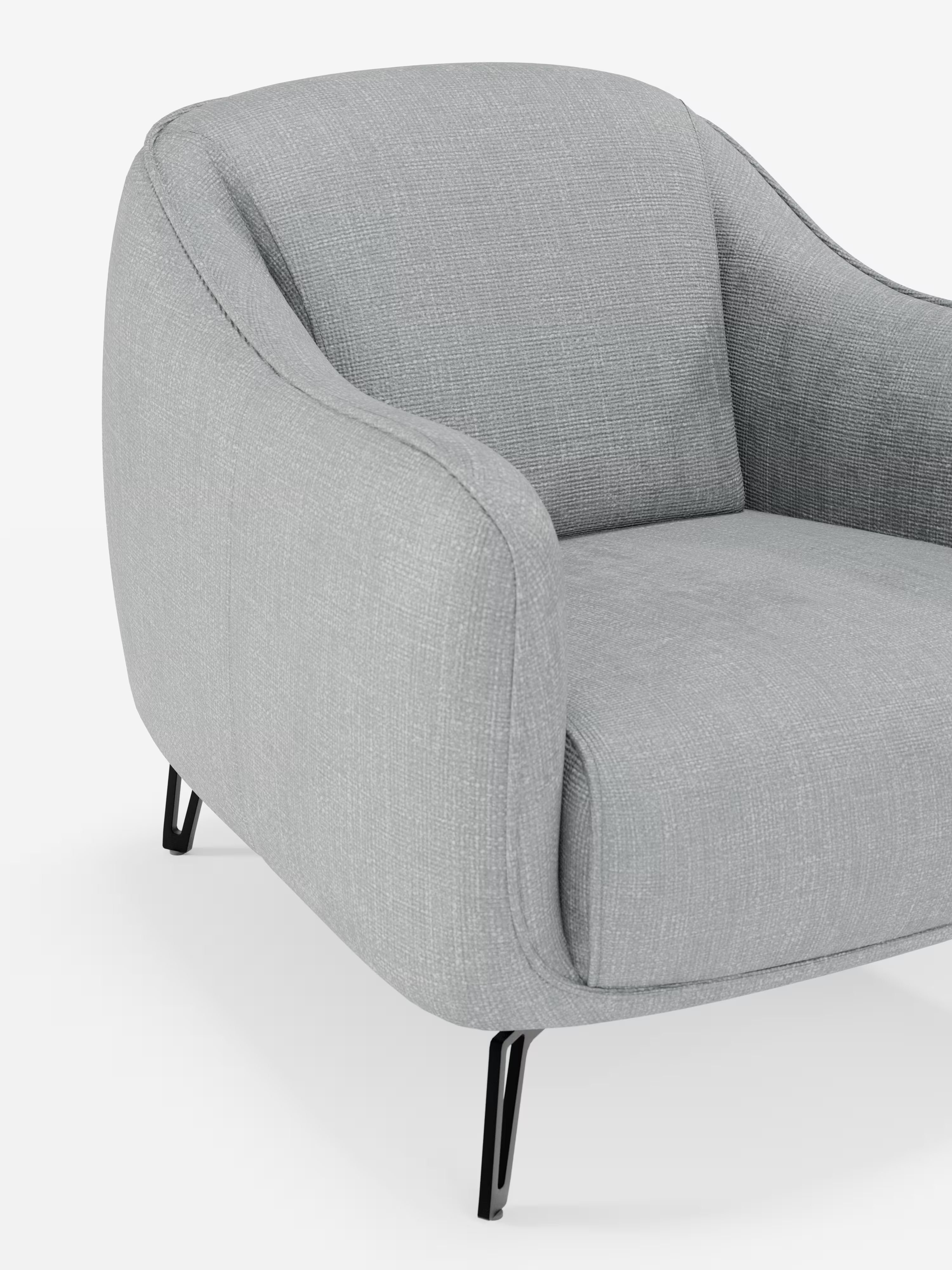 Avela poltroncina moderna dal comfort avvolgente in tessuto impermeabile